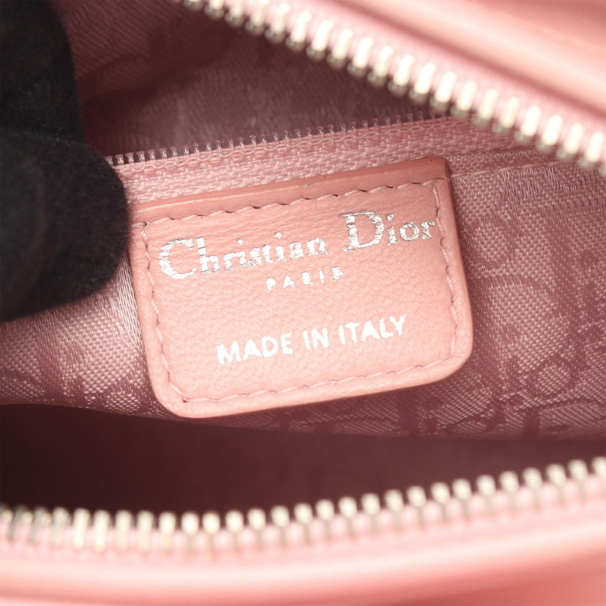Dior Medium Lambskin Cannage Lady Dior — Pink