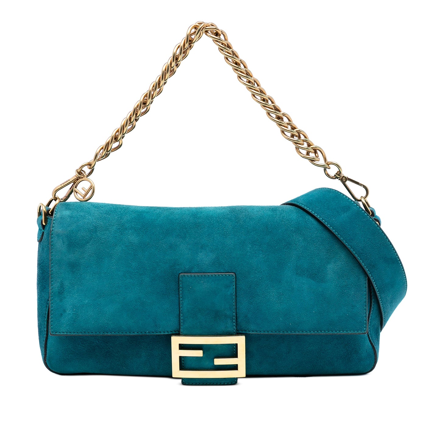 Fendi Large Suede Chamois Baguette Satchel