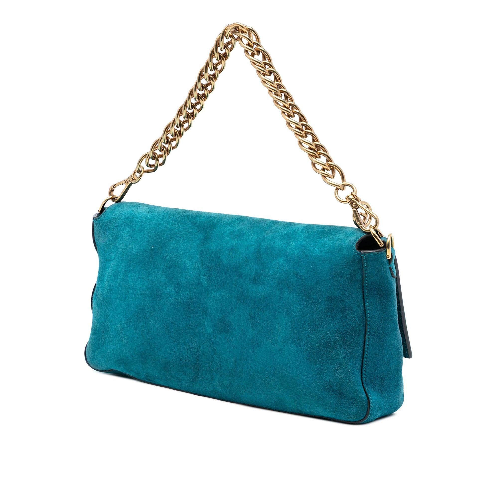 Fendi Large Suede Chamois Baguette Satchel