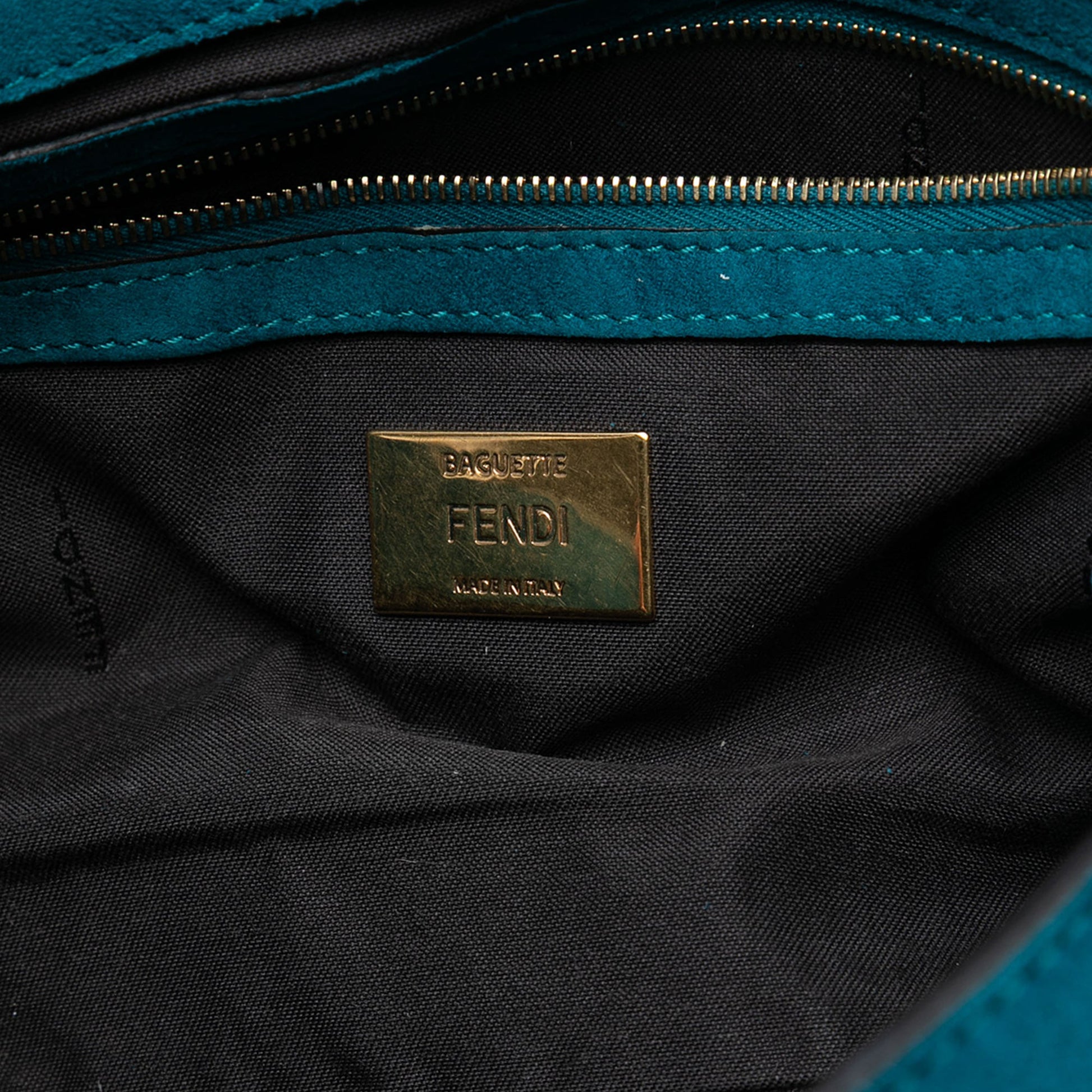Fendi Large Suede Chamois Baguette Satchel