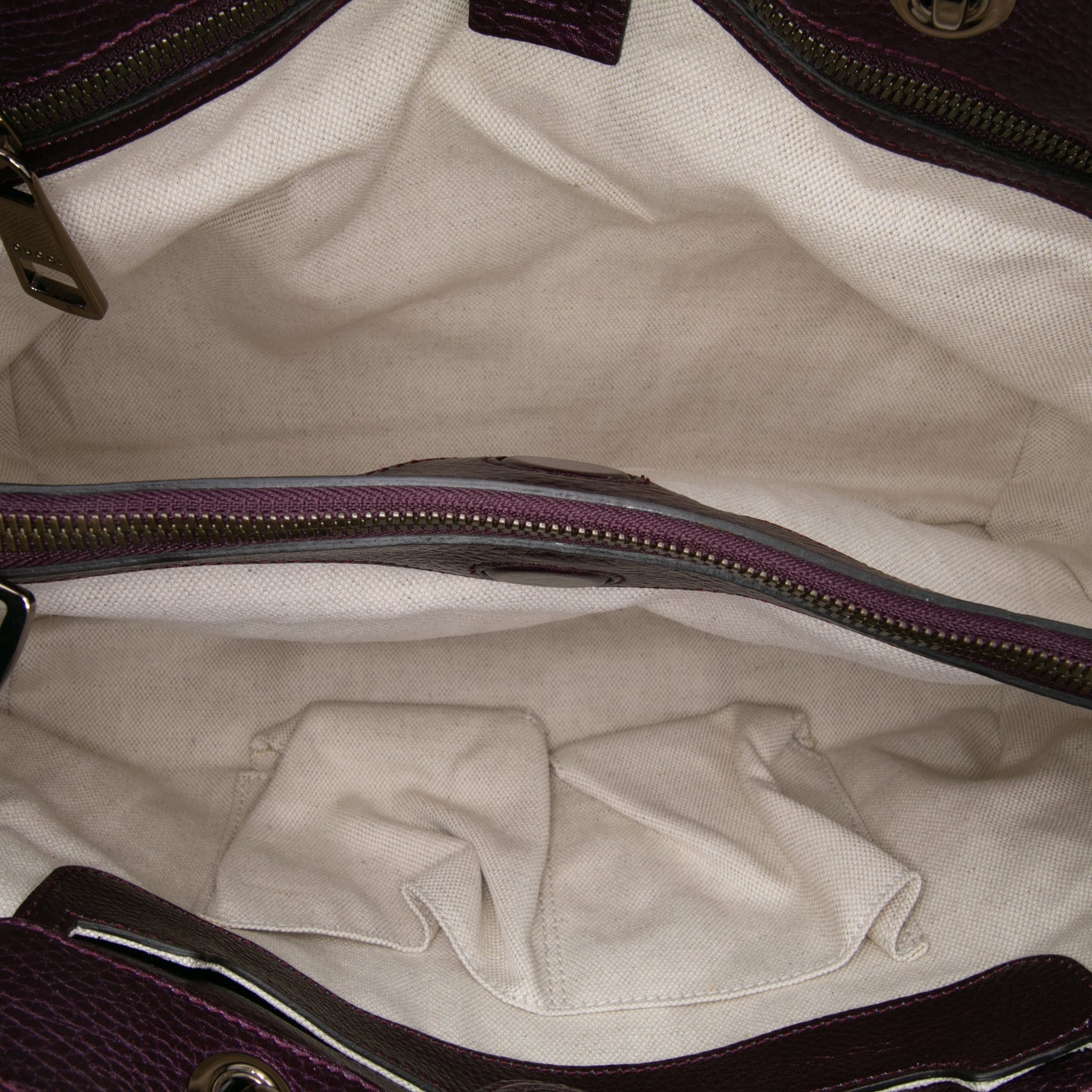 Gucci Medium Calfskin Bamboo Shopper Satchel