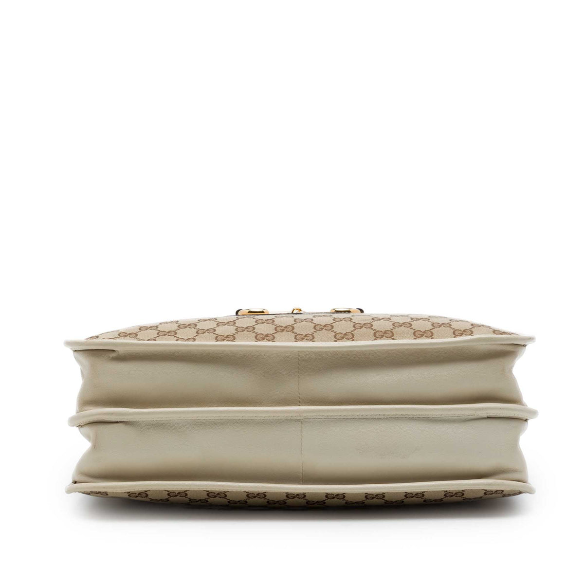 Gucci Medium GG Canvas Horsebit 1955 Chain Tote — Beige