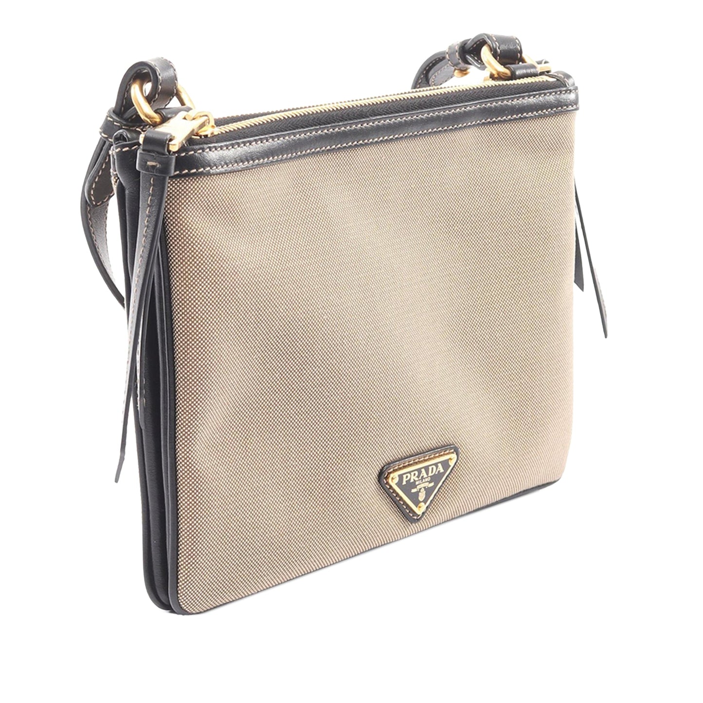 Prada Canapa Logo Jacquard Crossbody Bag