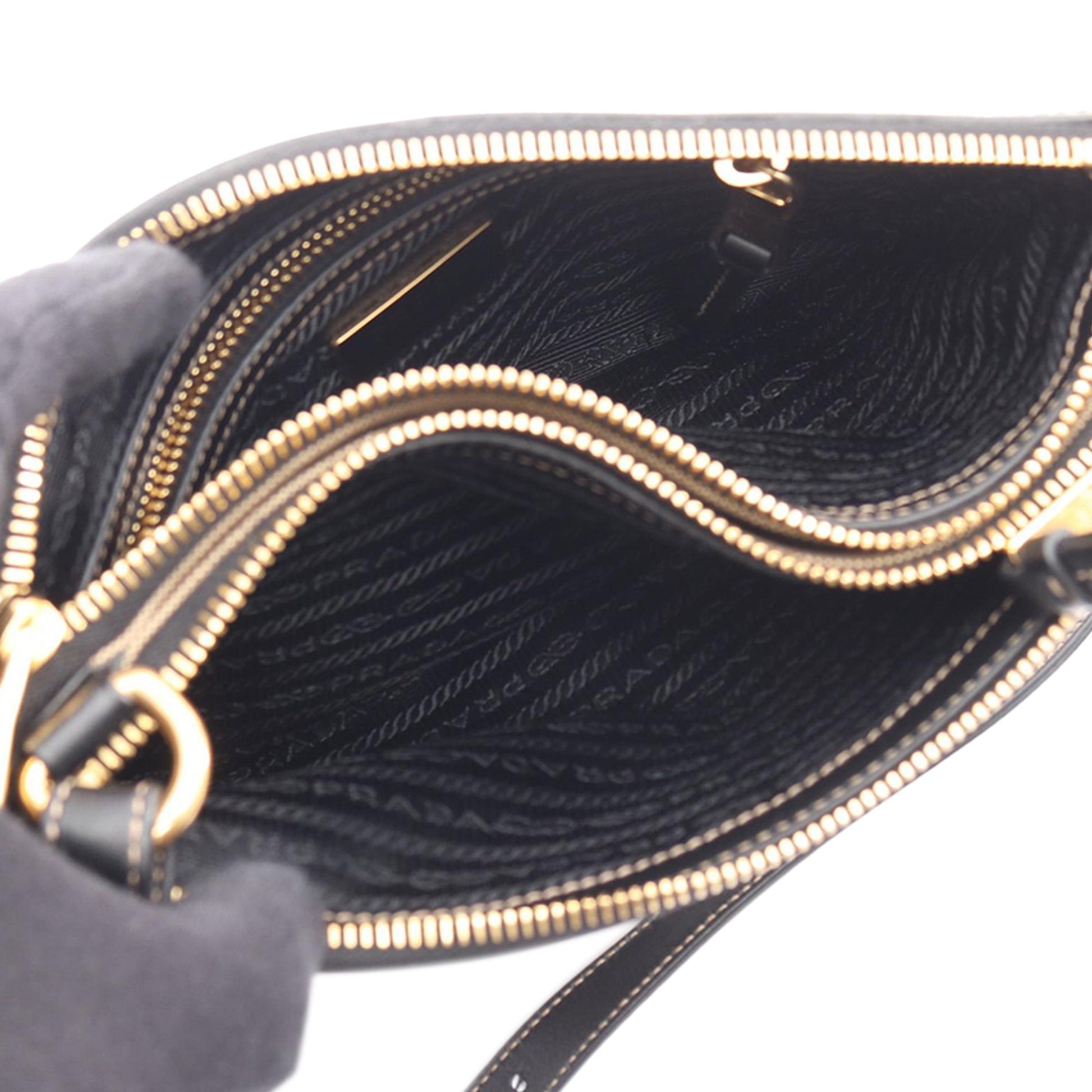 Prada Canapa Logo Jacquard Crossbody Bag