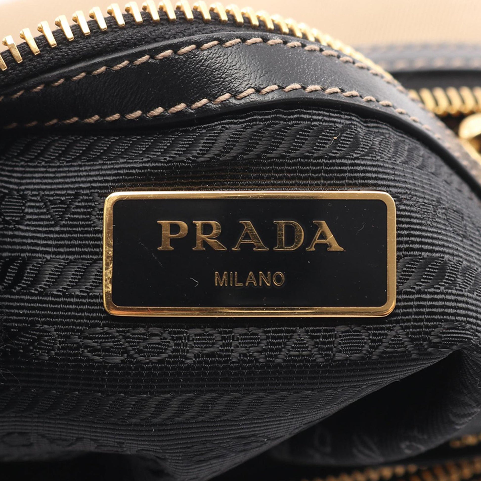 Prada Canapa Logo Jacquard Crossbody Bag