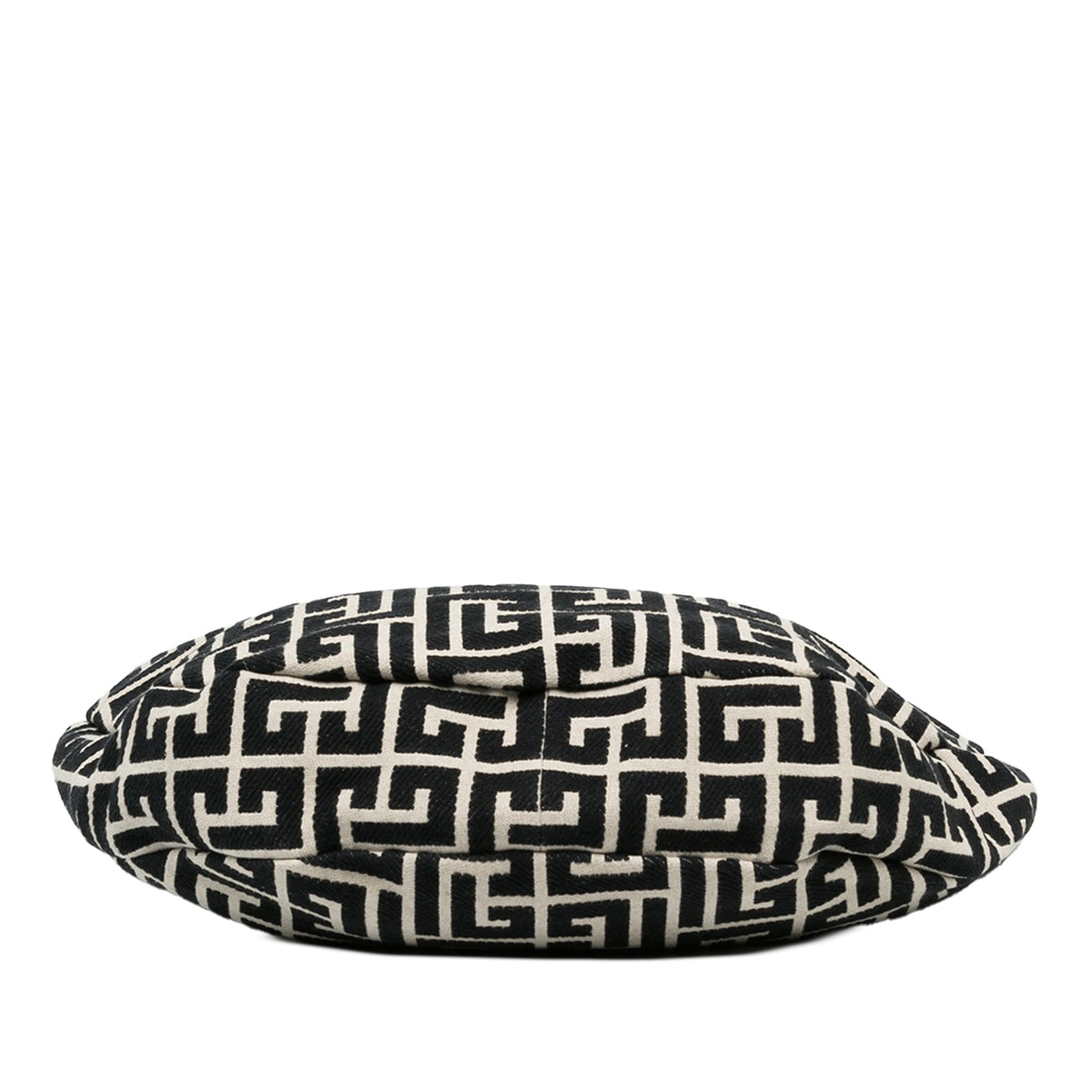 Balmain Canvas Monogram 1945 Hobo — Black