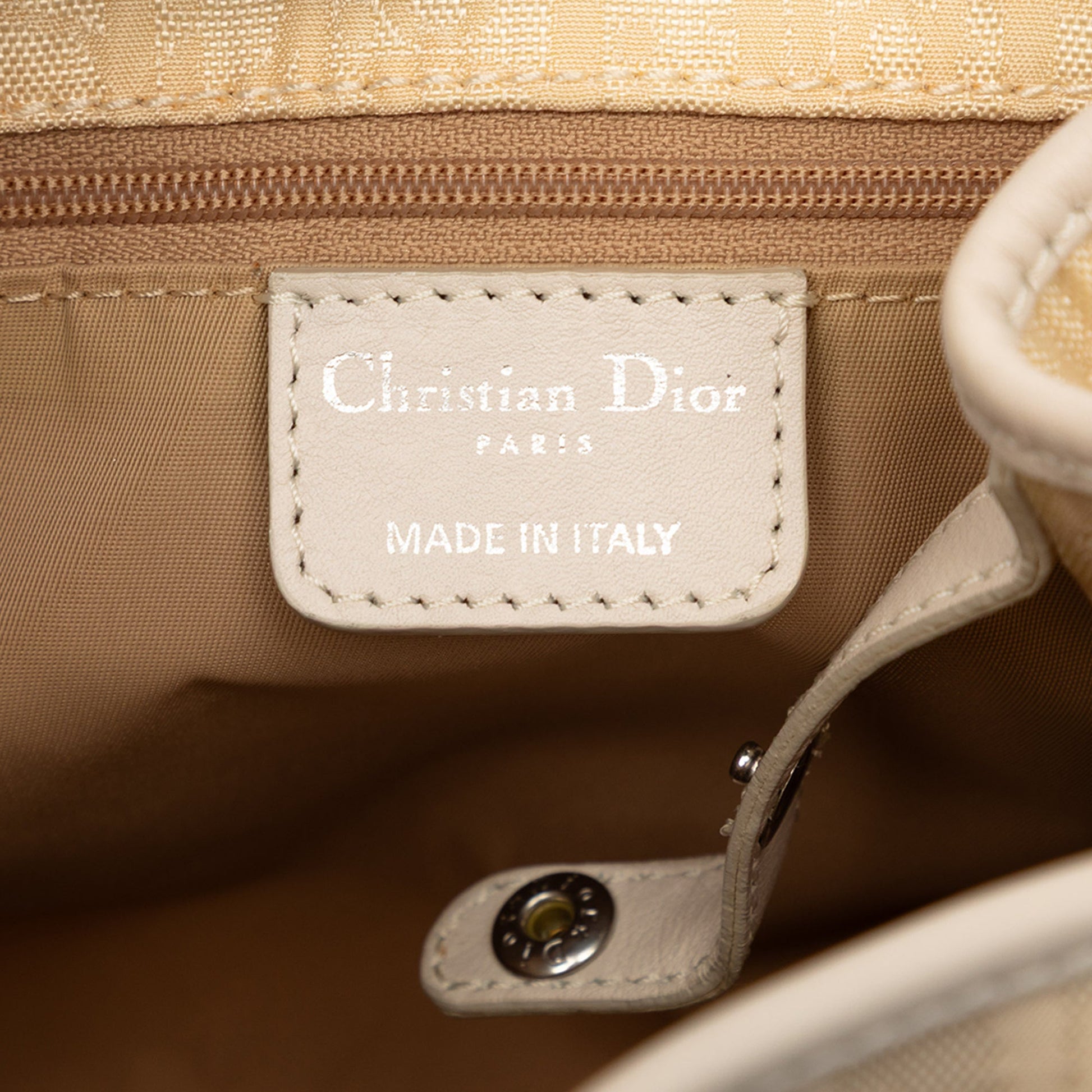 Dior Small Diorissimo Trotter Canvas Lovely Charm Tote