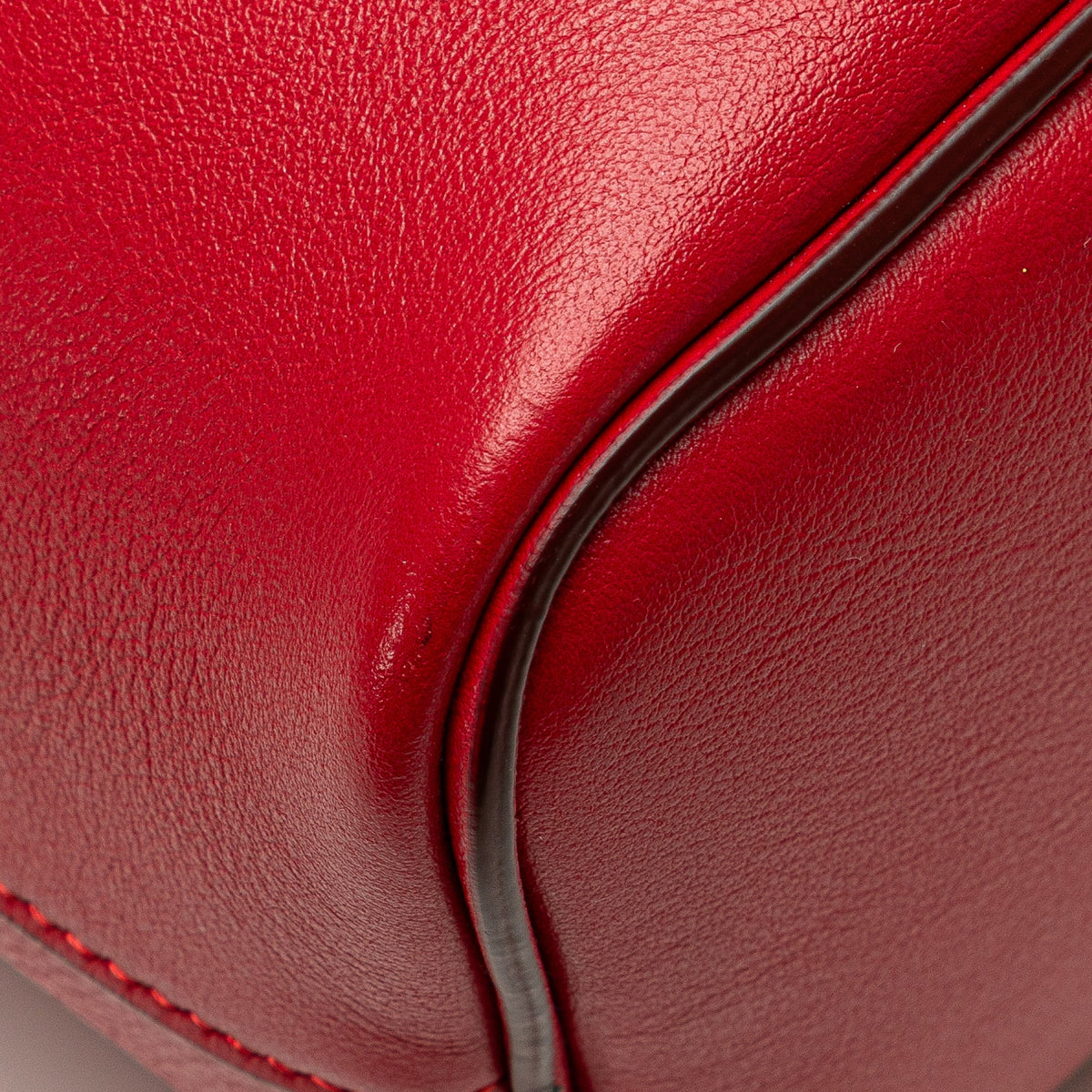 Celine Small Leather Soft Cube Bag — Gray
