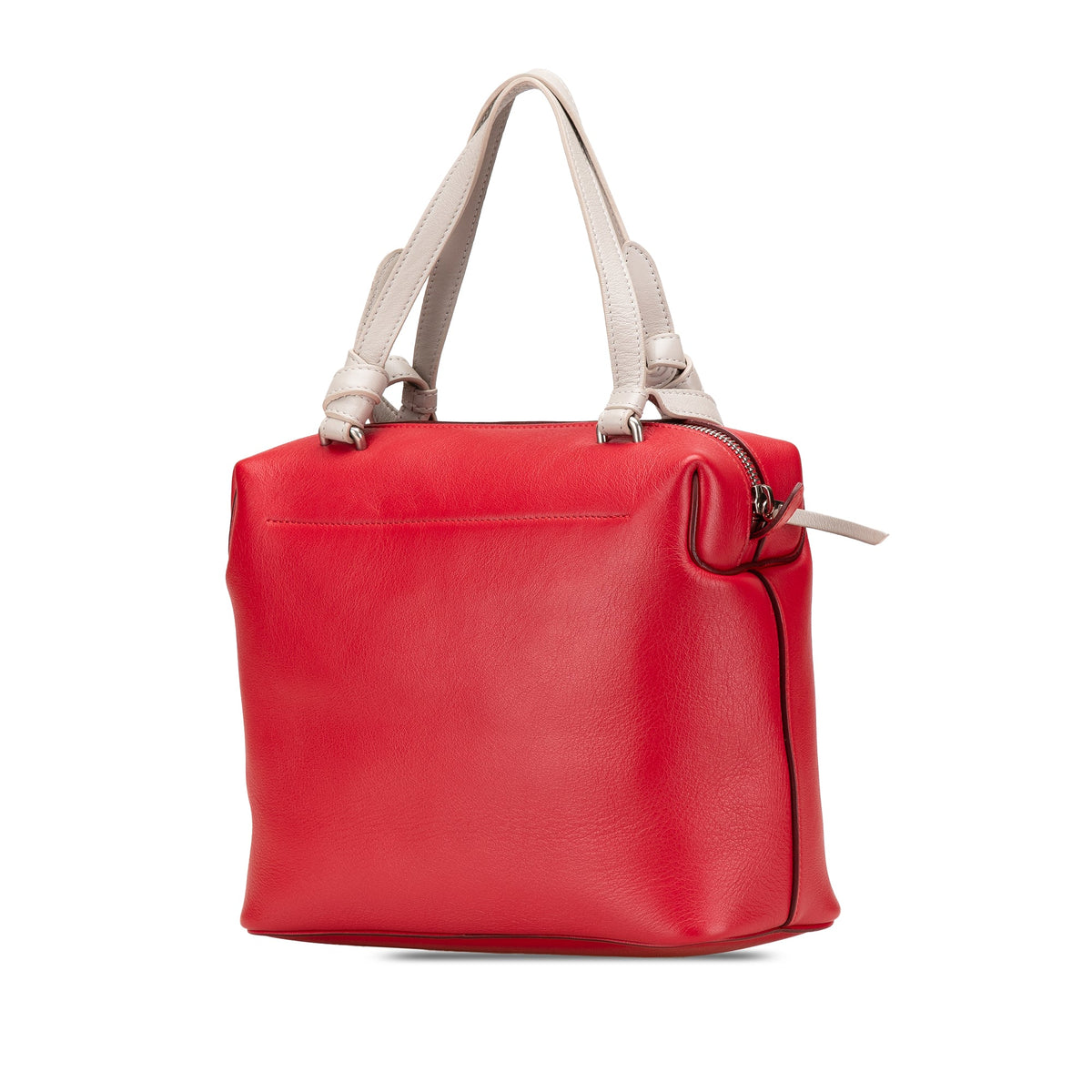 Celine Small Leather Soft Cube Bag — Gray
