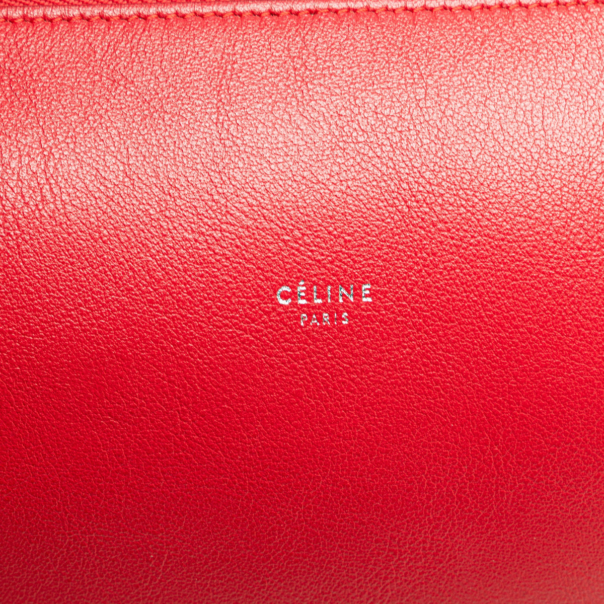 Celine Small Leather Soft Cube Bag — Gray