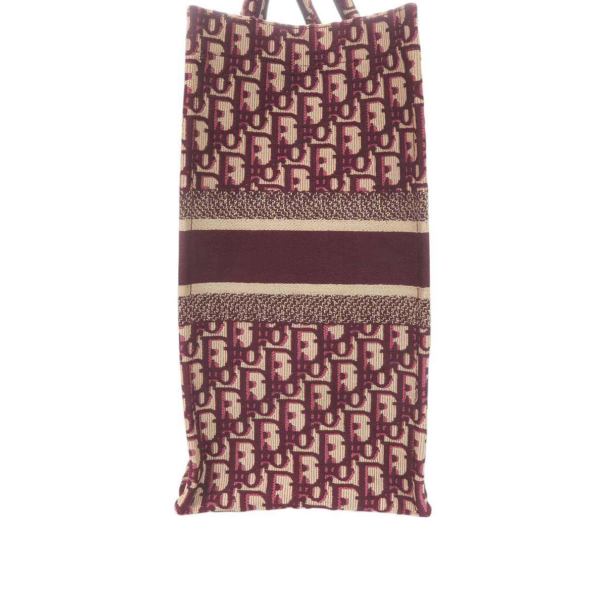 Dior Large Oblique Canvas Book Tote — Red