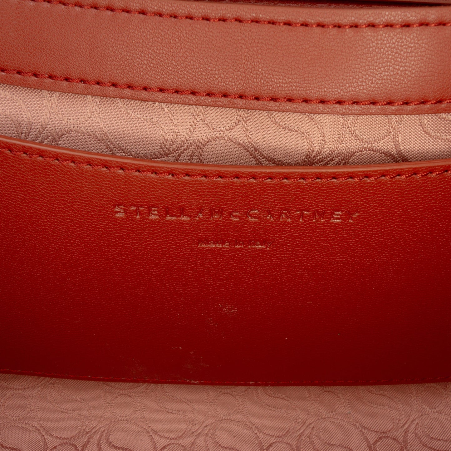 Stella McCartney Faux Velvet S Wave Padded Shoulder Bag