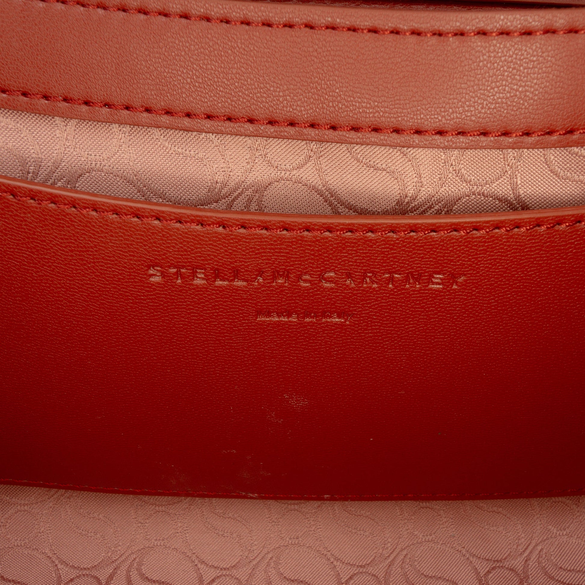 Stella McCartney Faux Velvet S Wave Padded Shoulder Bag