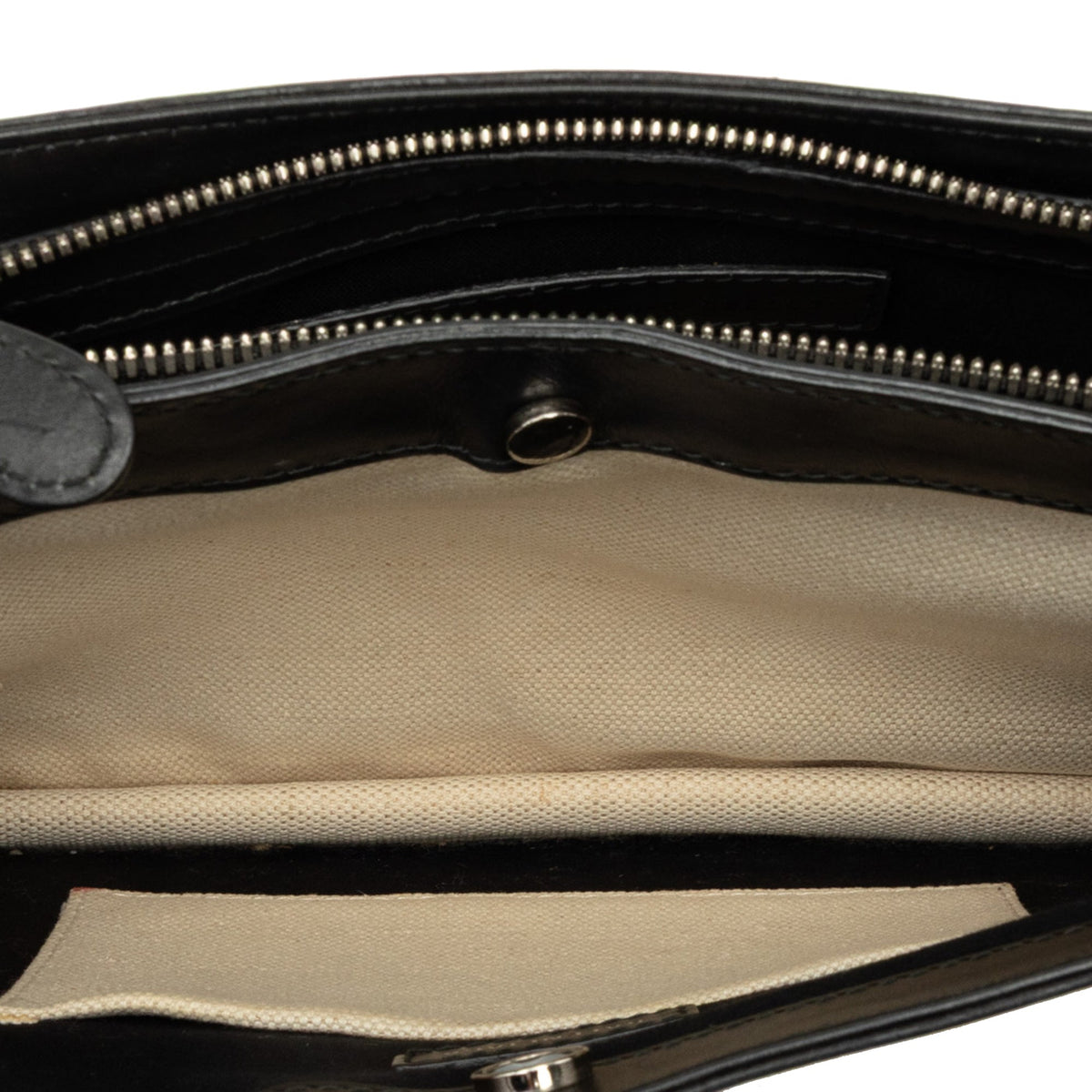 Balenciaga Canvas Navy Pochette Crossbody — Brown