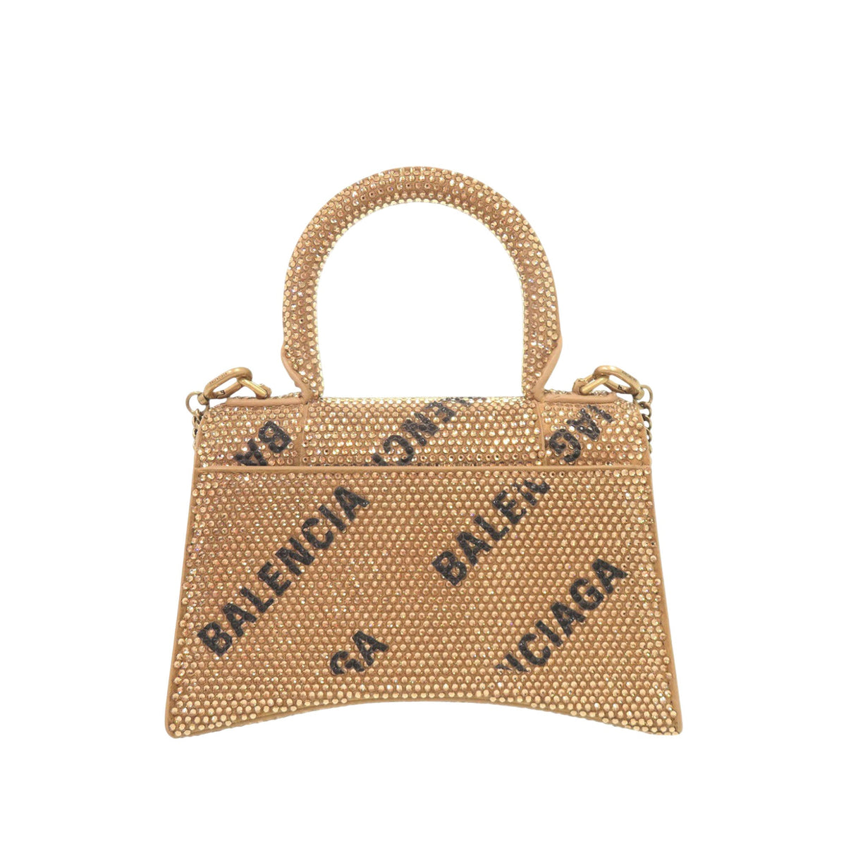 Balenciaga Rhinestone Hourglass Satchel XS