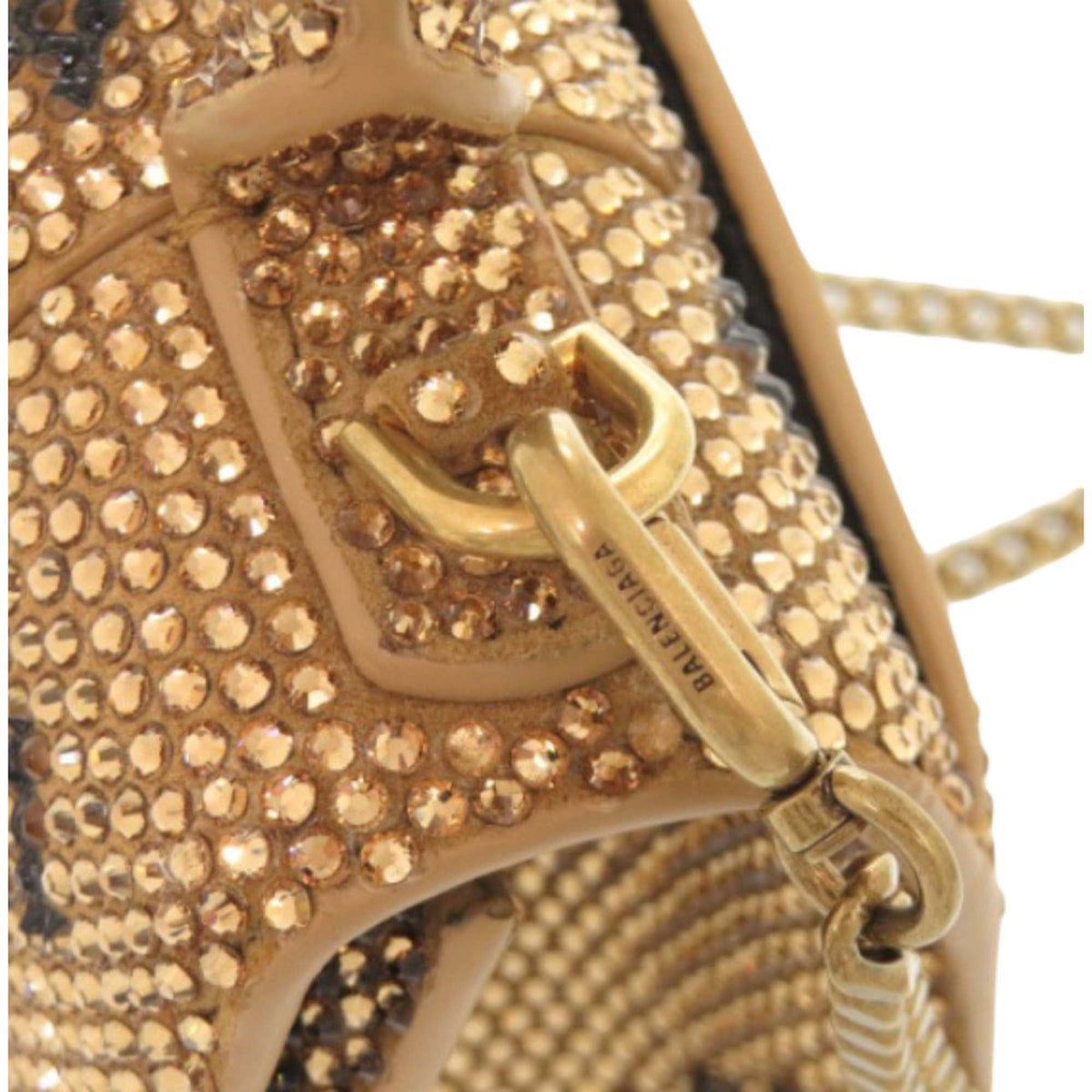 Balenciaga Rhinestone Hourglass Satchel XS