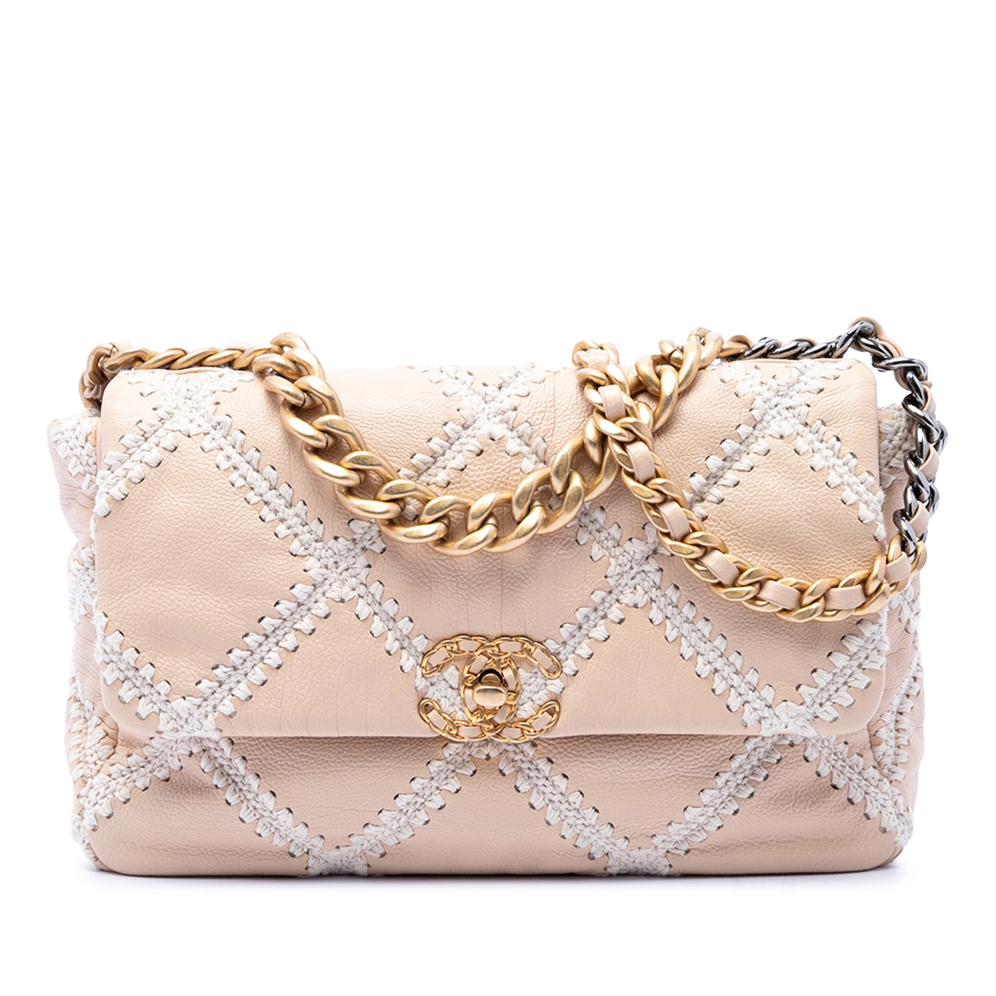 Chanel Large Crochet Calfskin 19 Flap