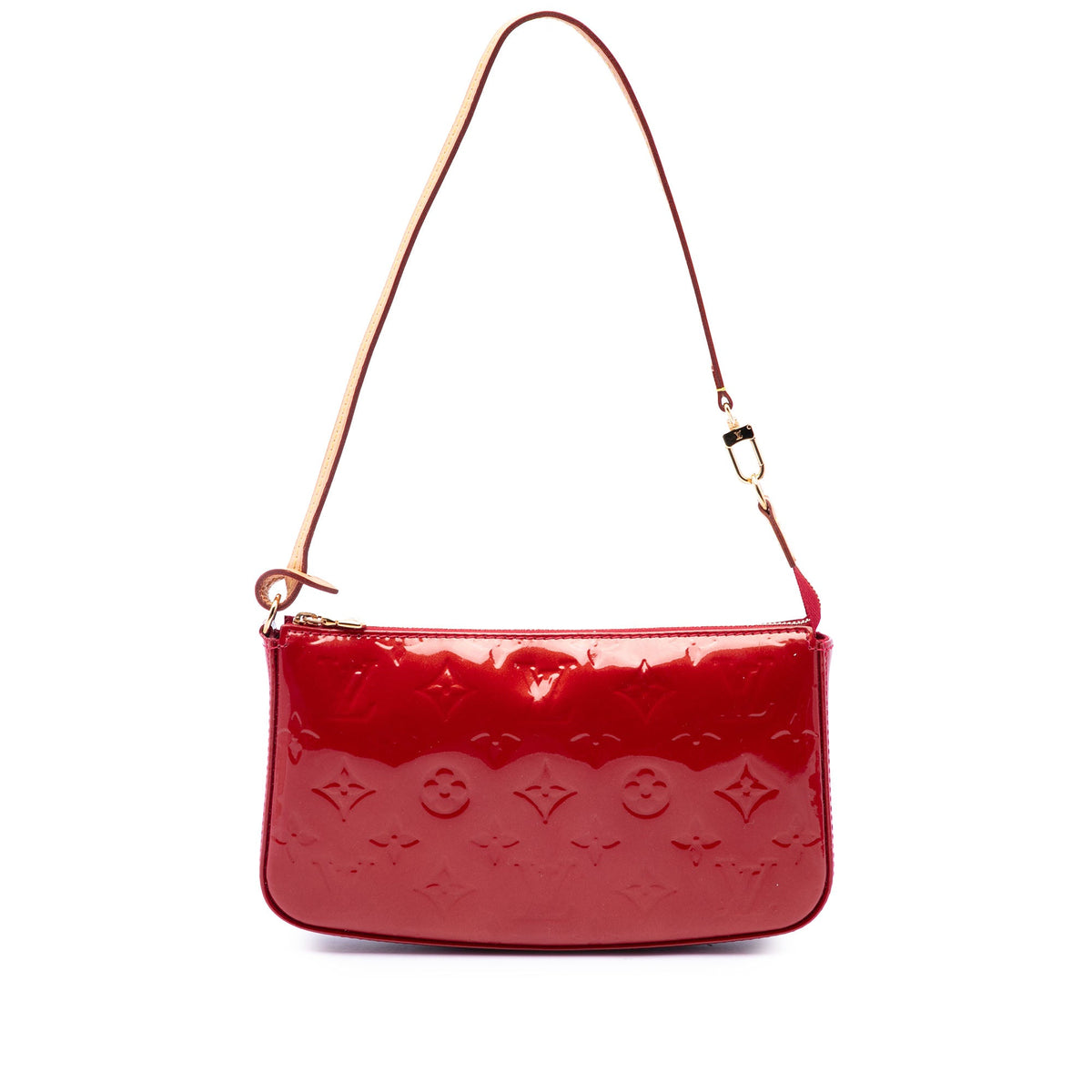 Louis Vuitton Monogram Vernis Pochette Accessoires — Red