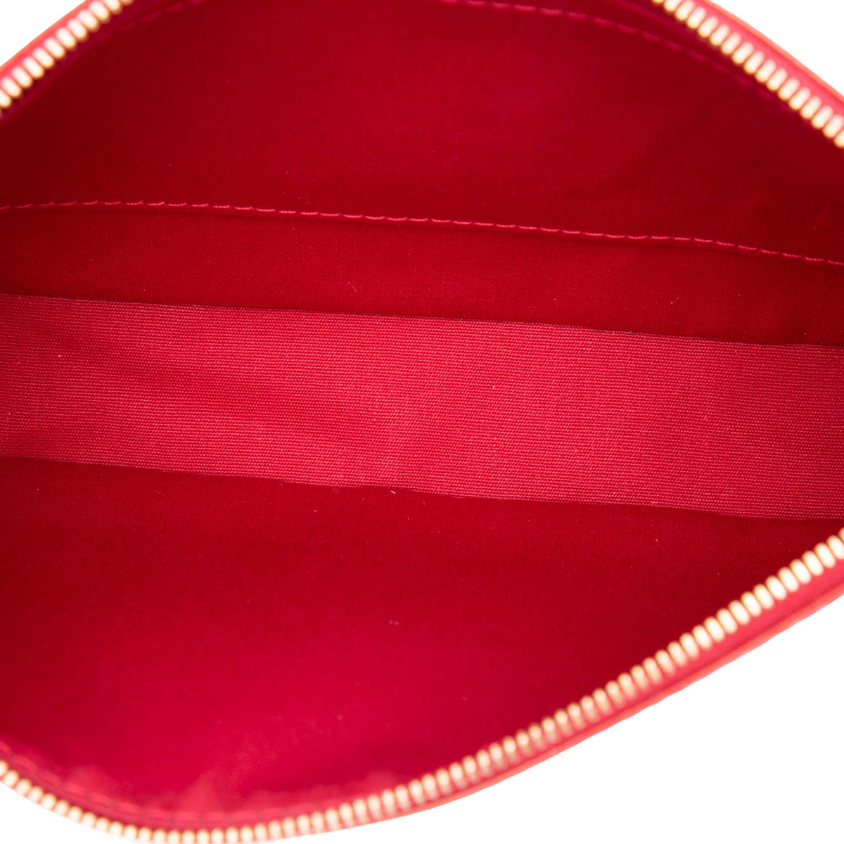 Louis Vuitton Monogram Vernis Pochette Accessoires — Red