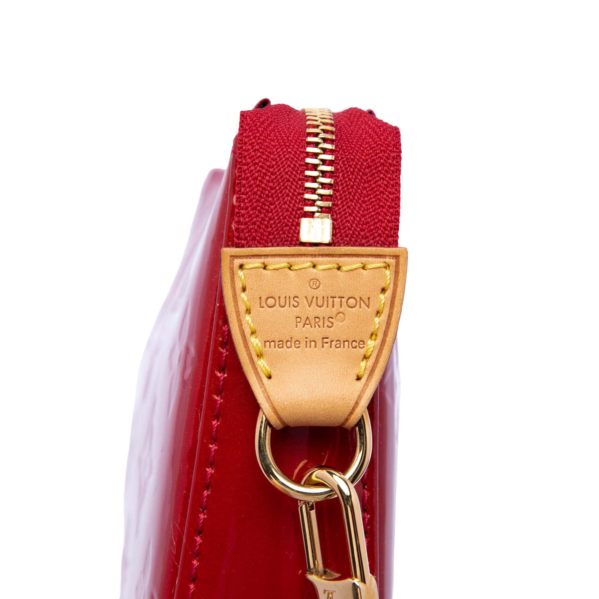 Louis Vuitton Monogram Vernis Pochette Accessoires — Red