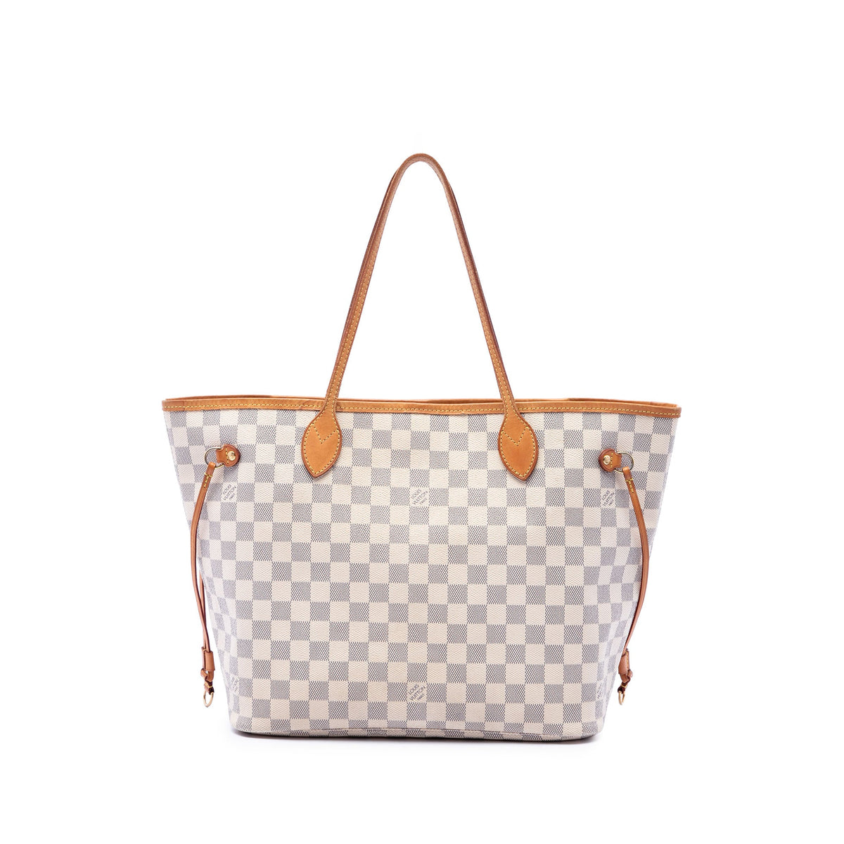 Louis Vuitton Damier Azur Neverfull MM — White