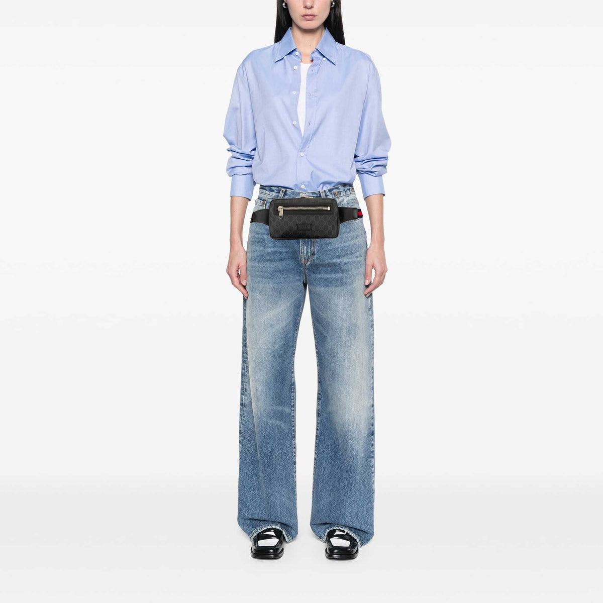 Gucci GG Supreme Web Night Courrier Belt Bag