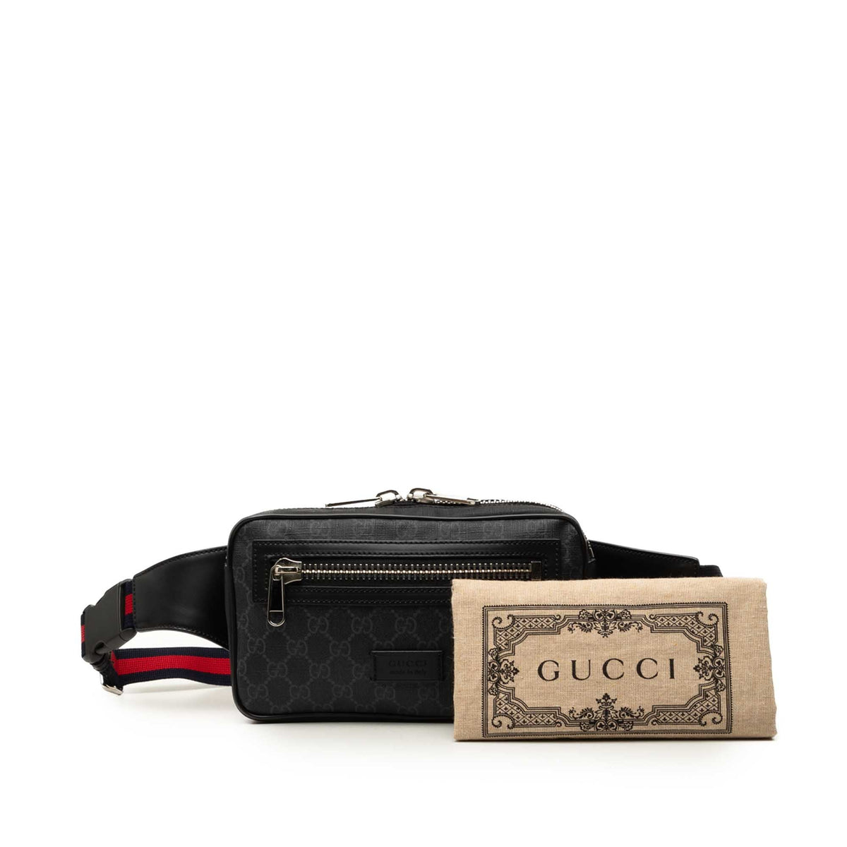 Gucci GG Supreme Web Night Courrier Belt Bag