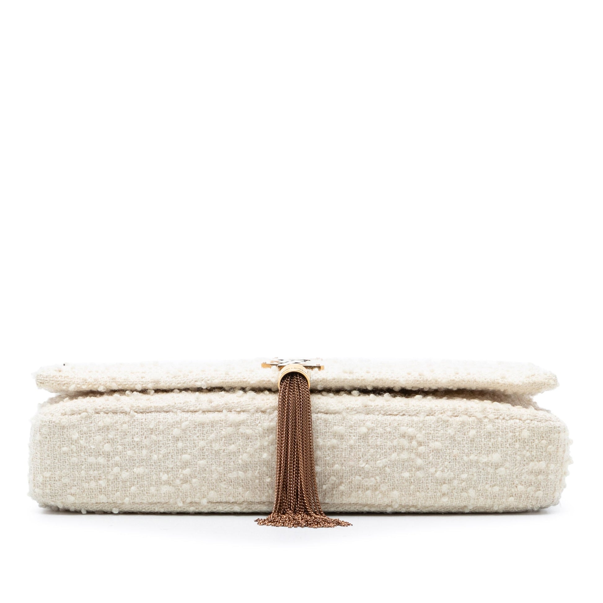 Saint Laurent Tweed Monogram Kate 99 Tassel Bag