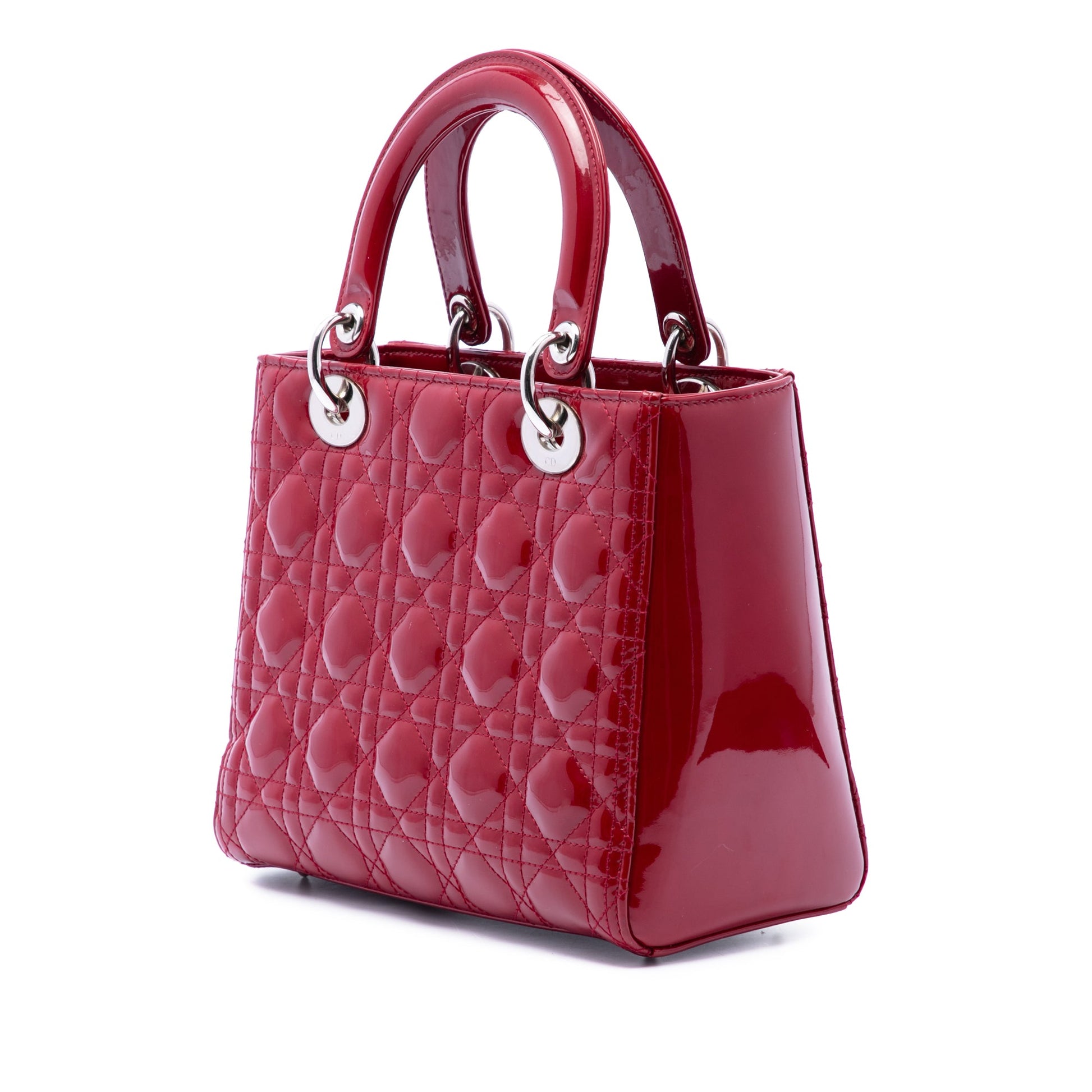 Dior Medium Patent Cannage Lady Dior