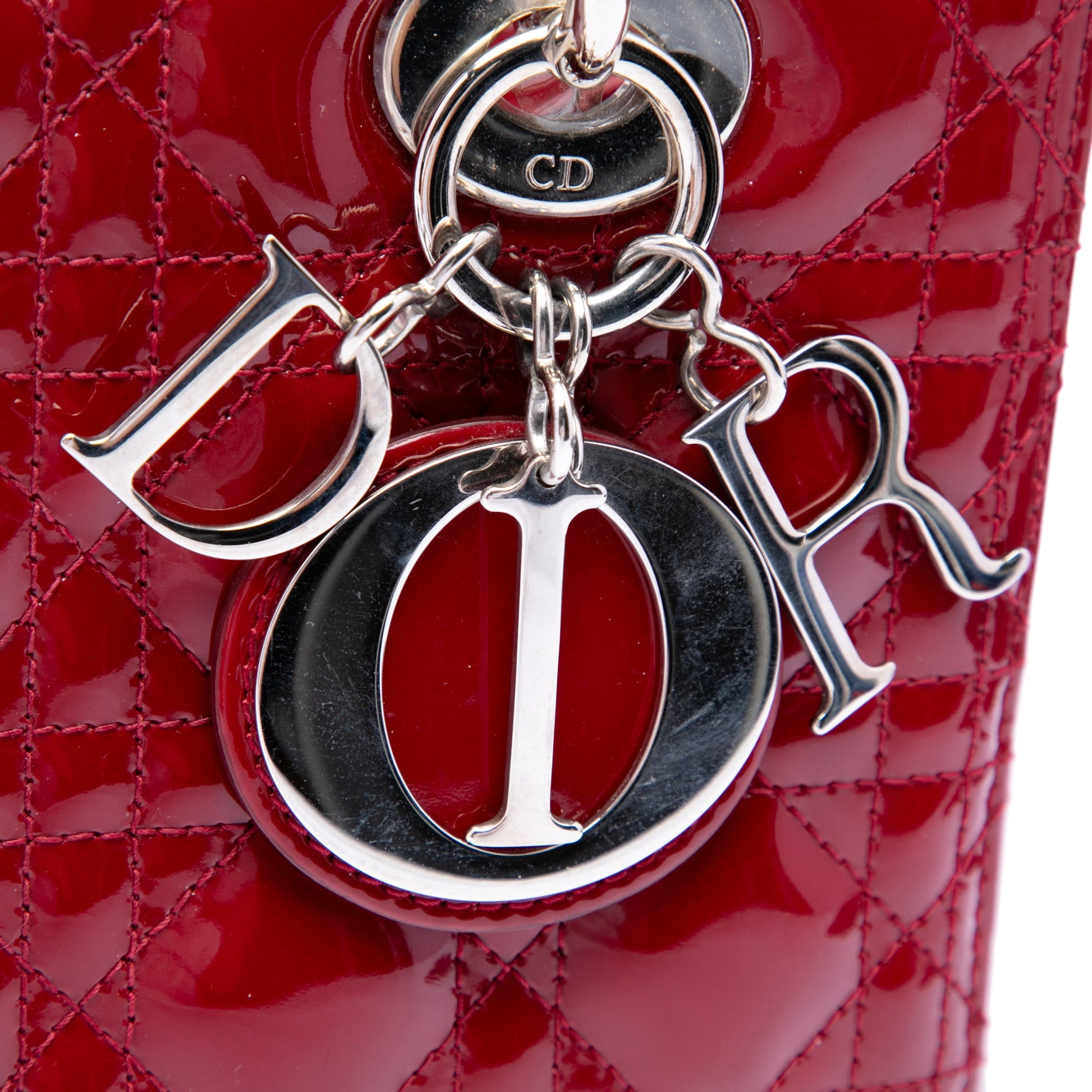 Dior Medium Patent Cannage Lady Dior