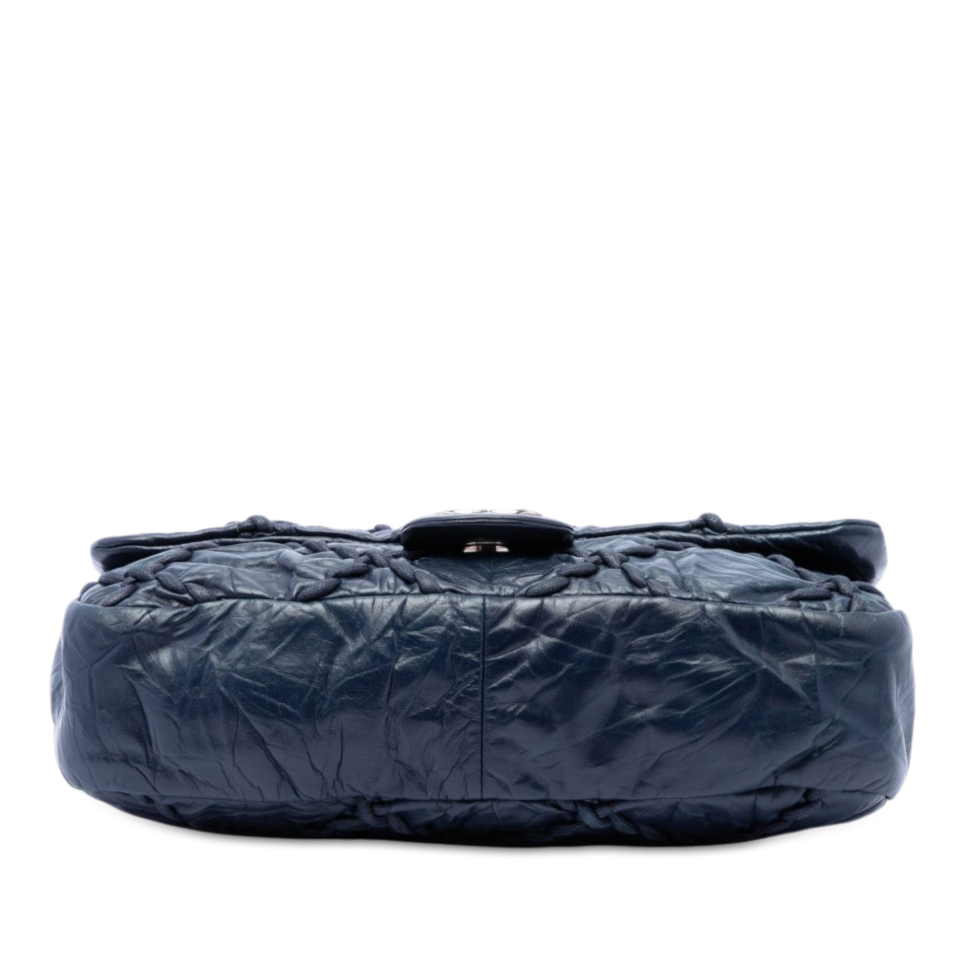 Chanel Medium Quilted Crinkled Calfskin Ultra Stitch Flap
