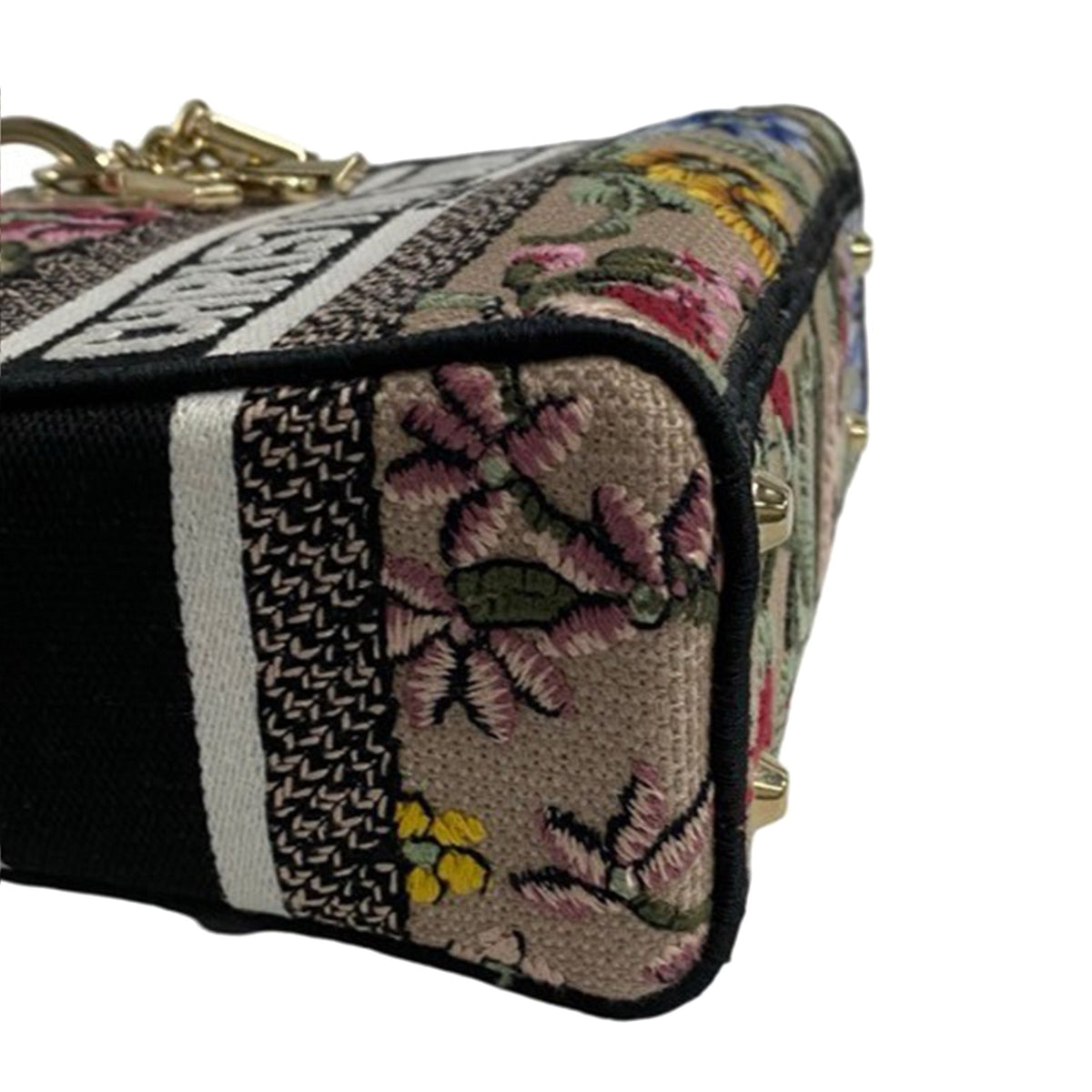 Dior Mini Embroidered Canvas Petites Fleurs Toile De Jouy Lady D Lite