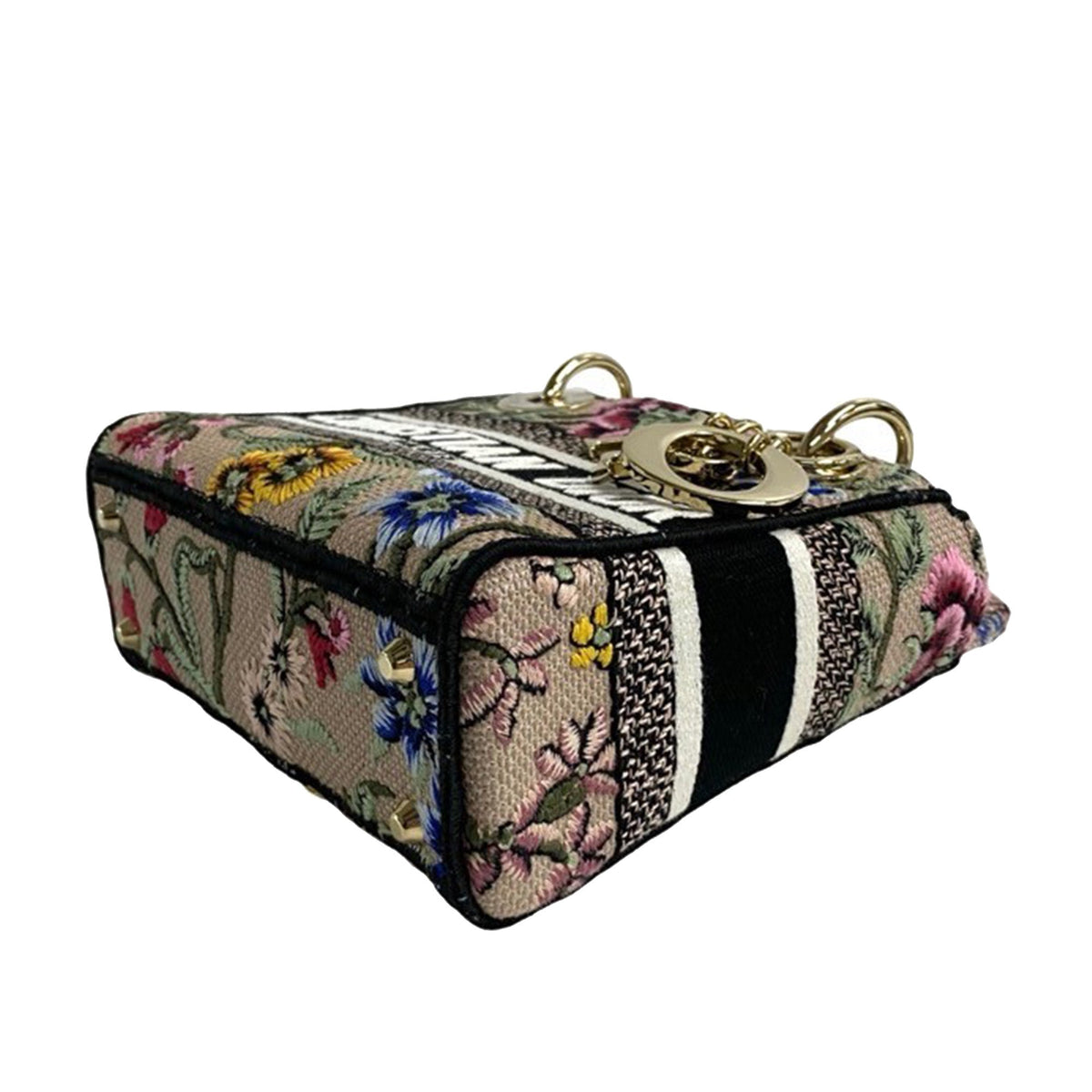Dior Mini Embroidered Canvas Petites Fleurs Toile De Jouy Lady D Lite