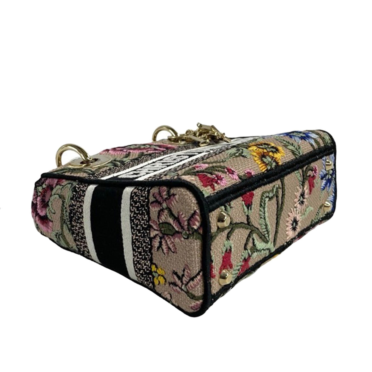 Dior Mini Embroidered Canvas Petites Fleurs Toile De Jouy Lady D Lite