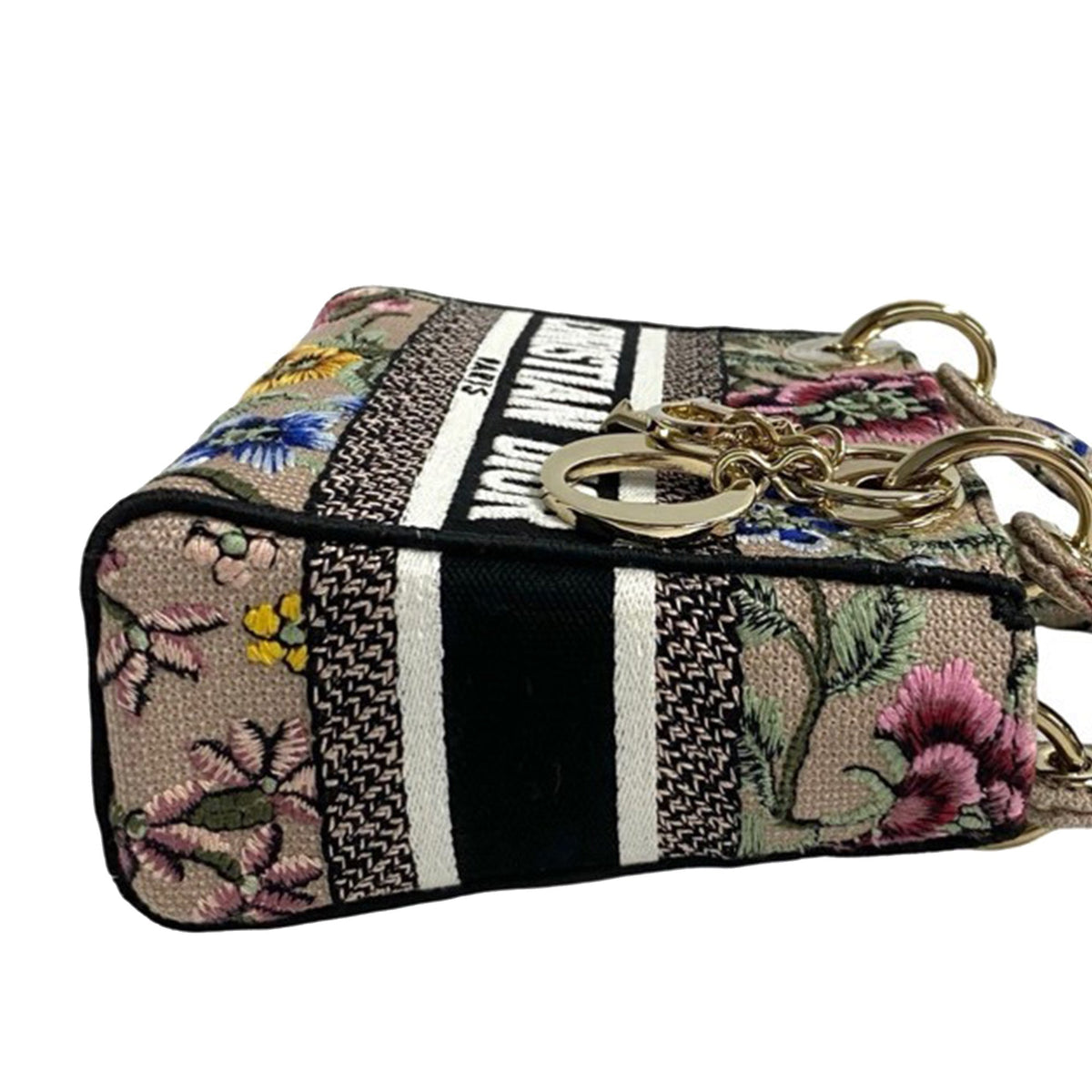 Dior Mini Embroidered Canvas Petites Fleurs Toile De Jouy Lady D Lite
