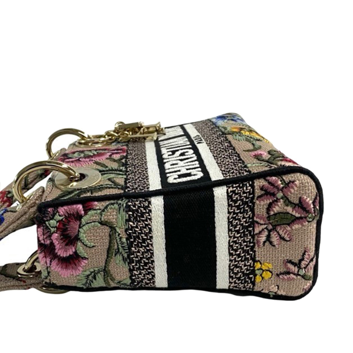 Dior Mini Embroidered Canvas Petites Fleurs Toile De Jouy Lady D Lite
