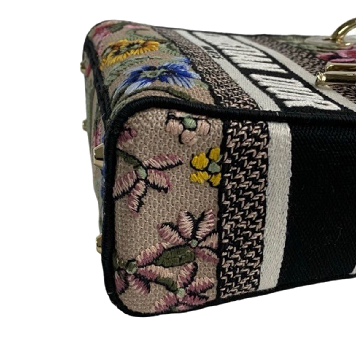 Dior Mini Embroidered Canvas Petites Fleurs Toile De Jouy Lady D Lite
