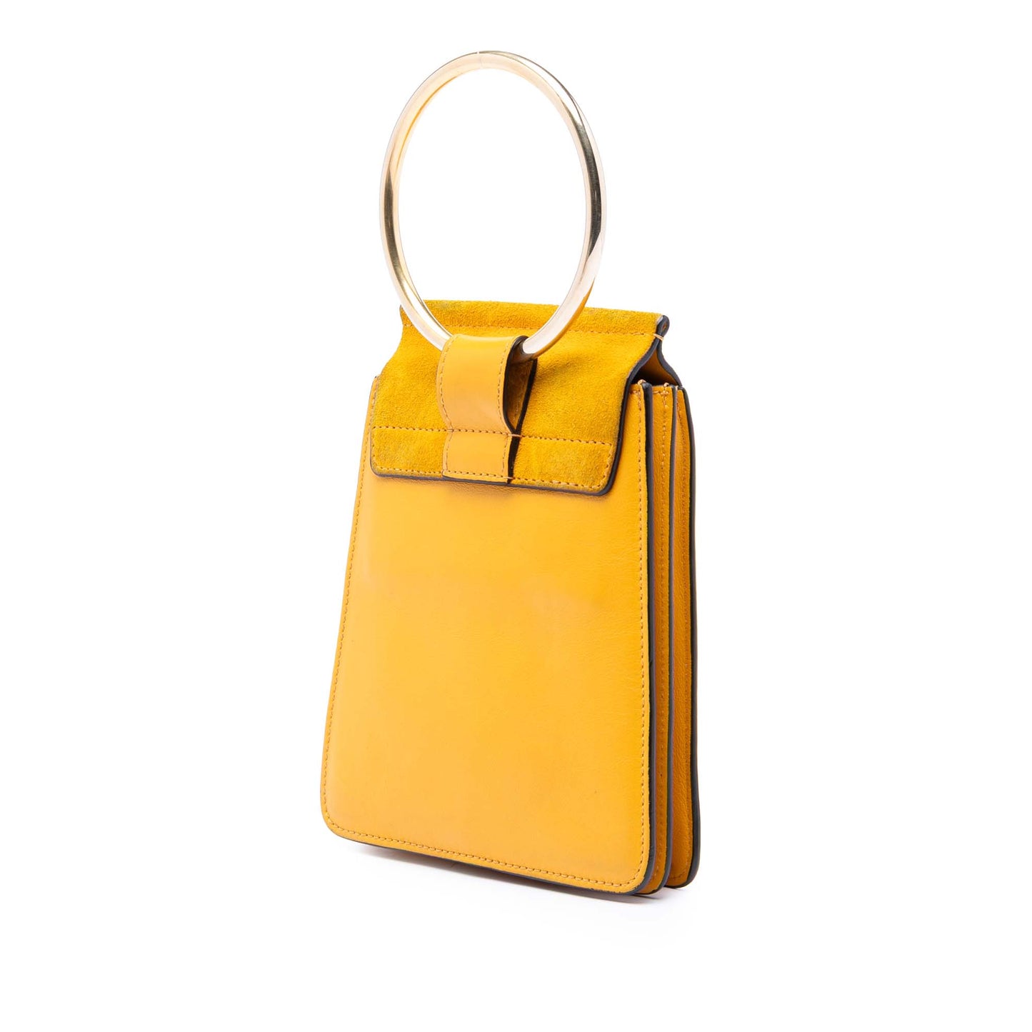 Chloé Mini Calfskin and Suede Faye Bracelet Bag