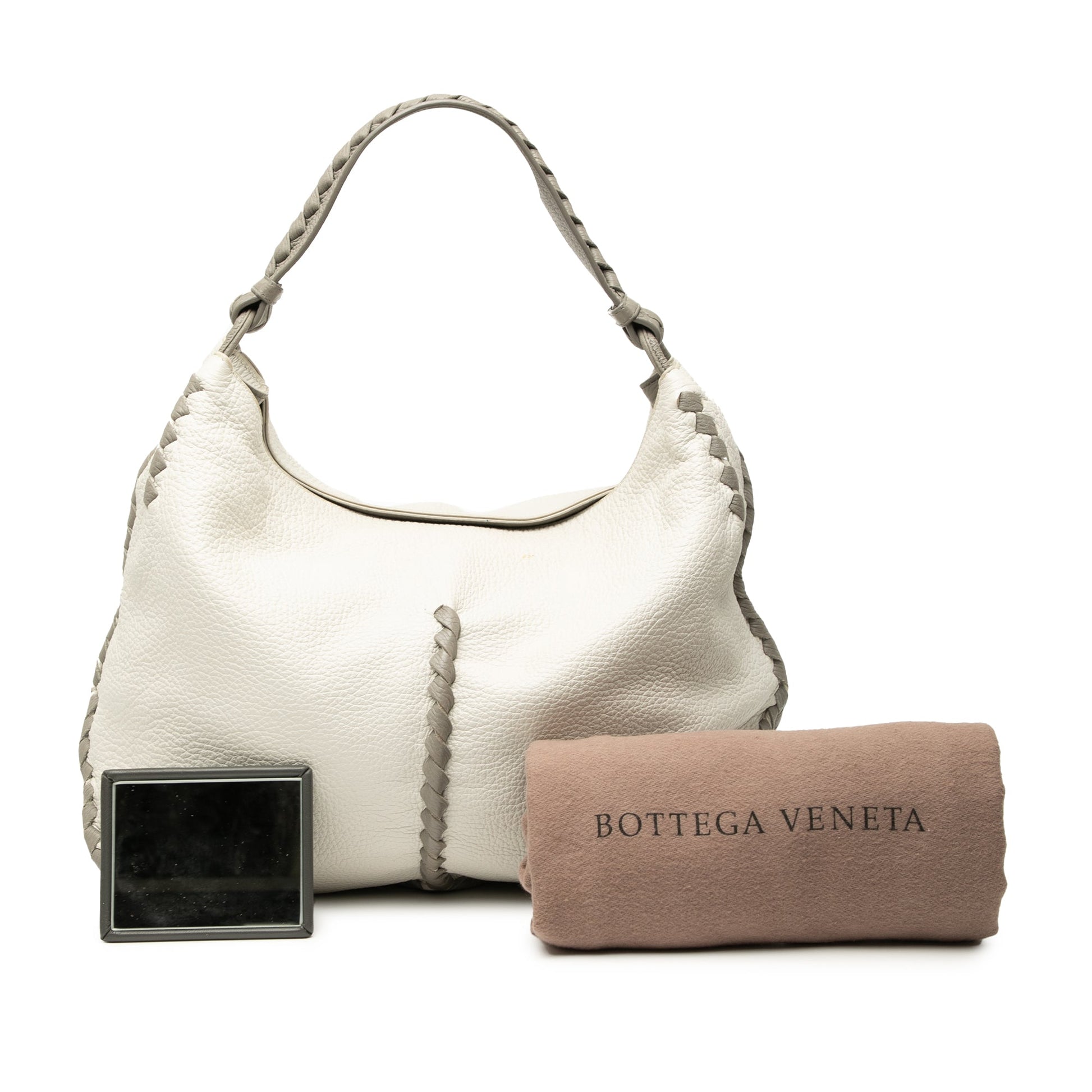 Bottega Veneta Large Washed Cervo Deerskin Hobo