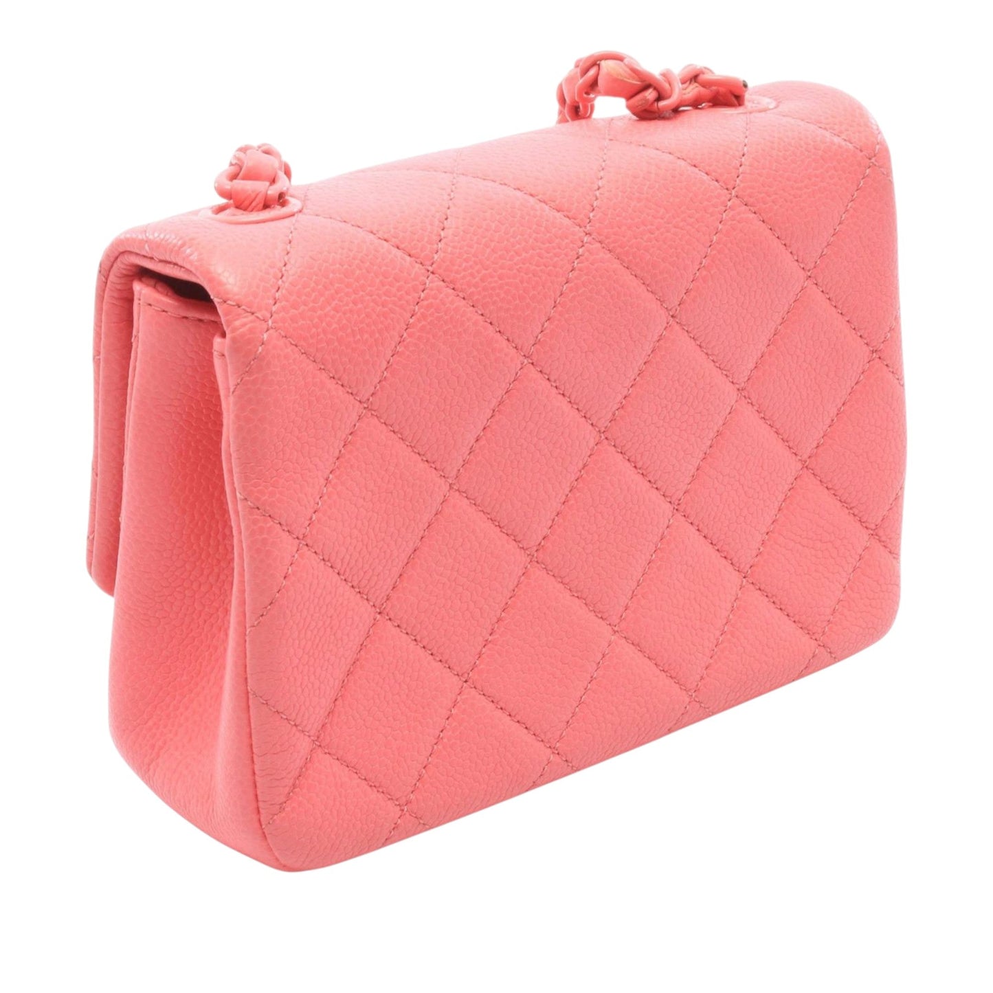Chanel Mini Square Quilted Caviar CC Incognito Single Flap