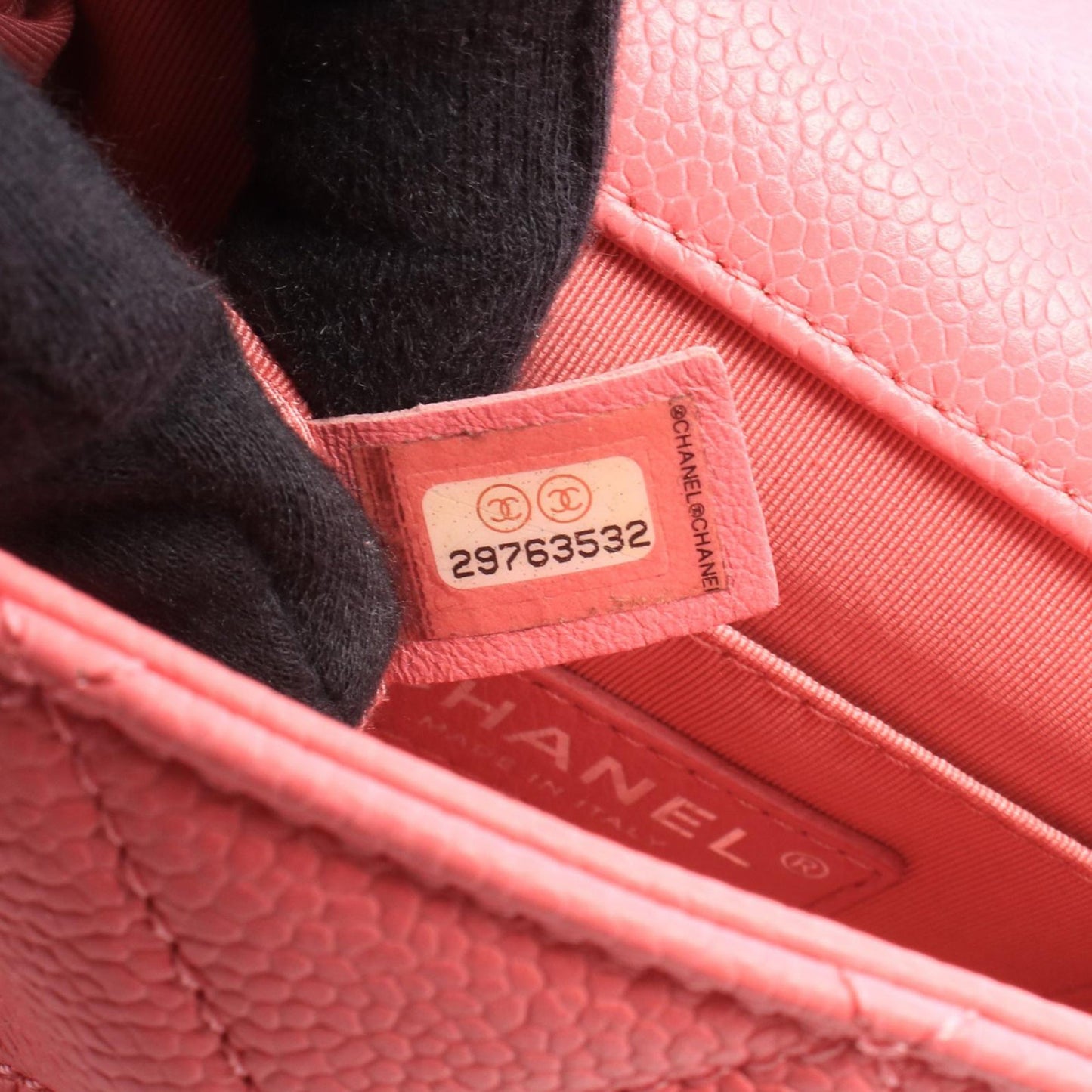 Chanel Mini Square Quilted Caviar CC Incognito Single Flap