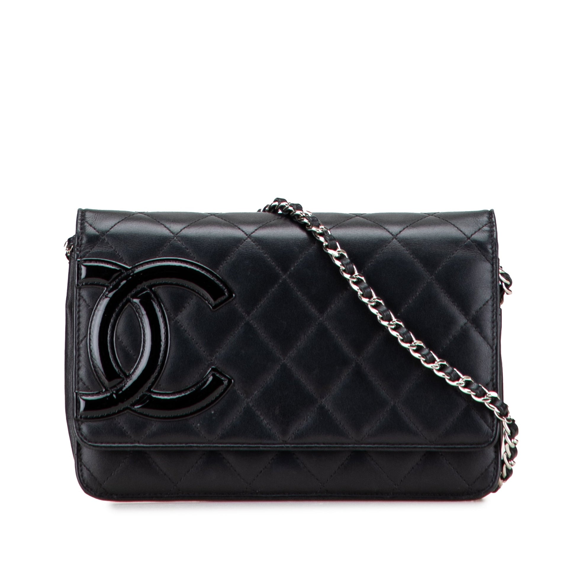 Chanel Quilted Lambskin Cambon Ligne Wallet On Chain