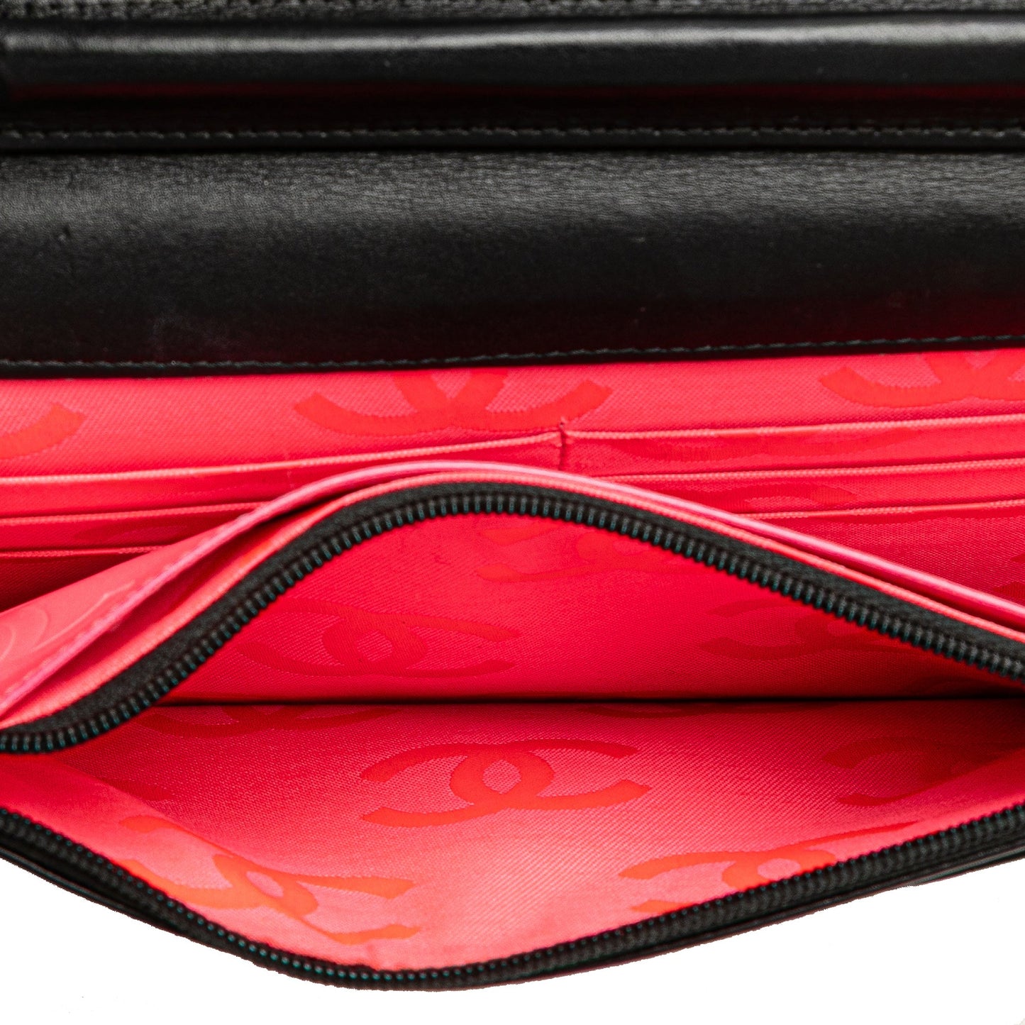 Chanel Quilted Lambskin Cambon Ligne Wallet On Chain