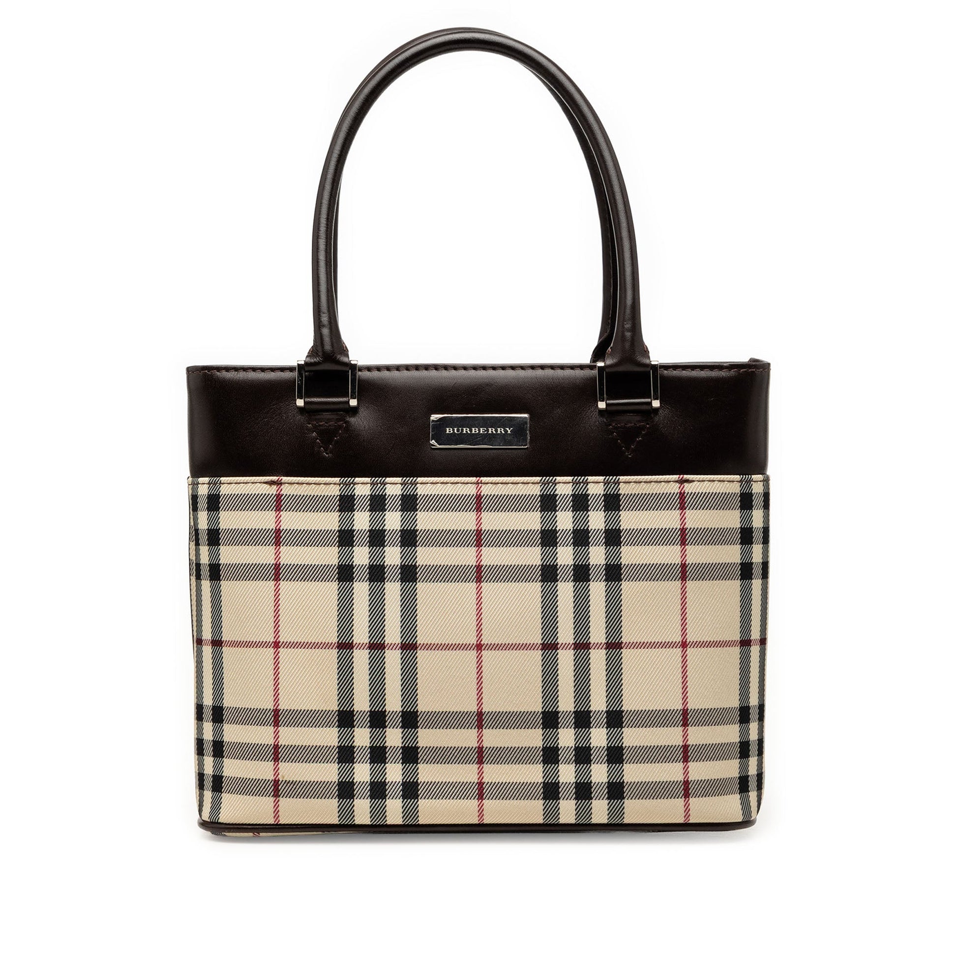 Burberry House Check Canvas Handbag