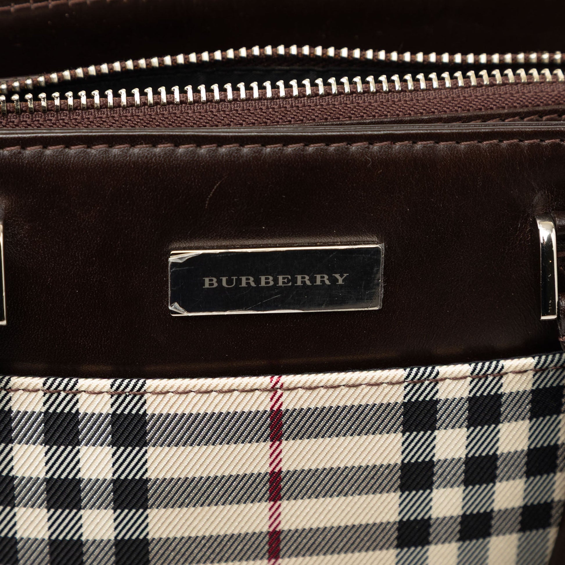 Burberry House Check Canvas Handbag
