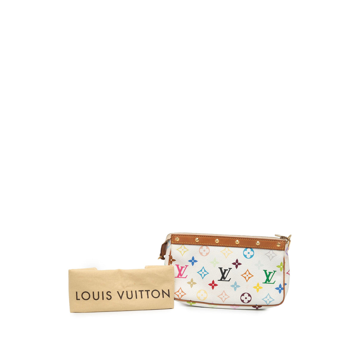 Louis Vuitton Monogram Multicolore Pochette Accessoires — White