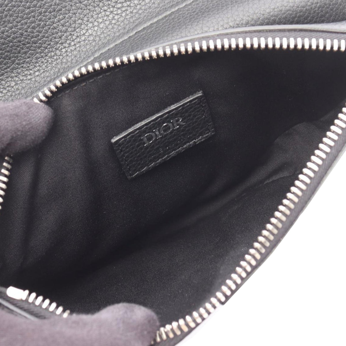 Dior Leather Saddle Bag