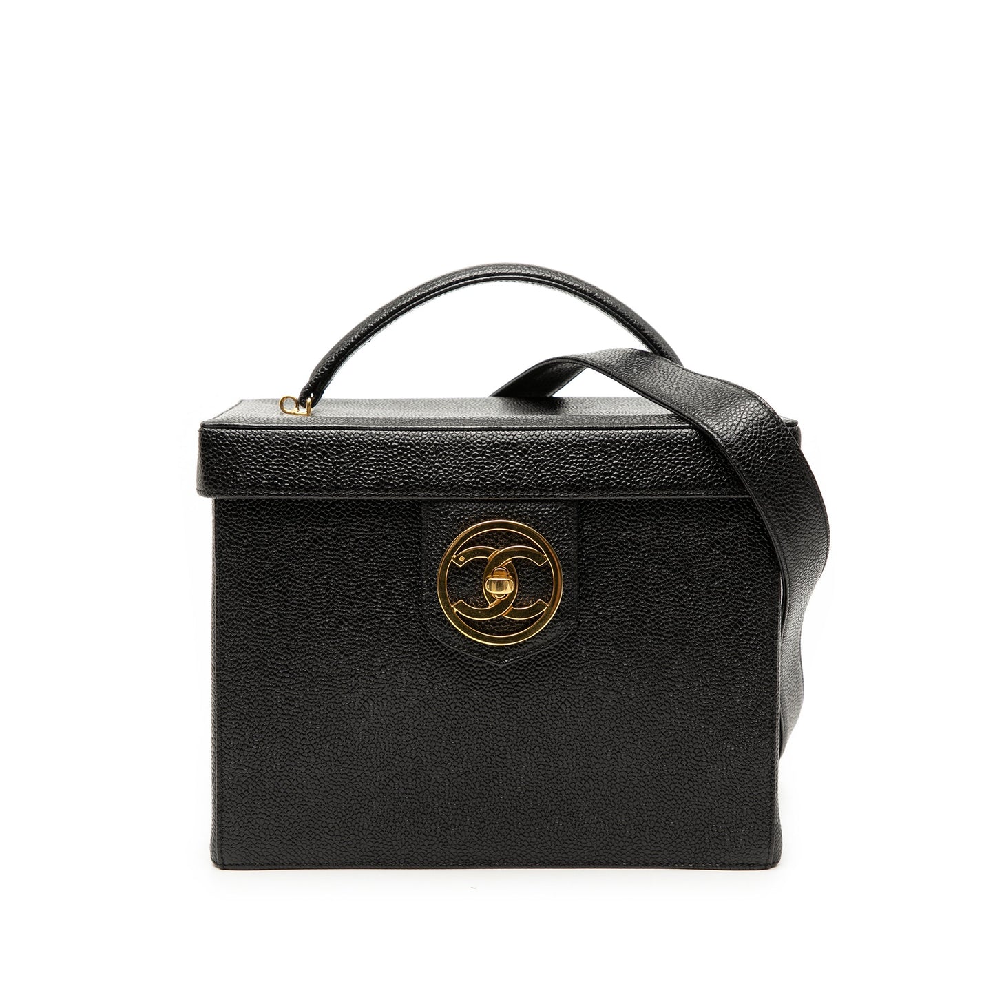 Chanel CC Caviar Vanity Box Case