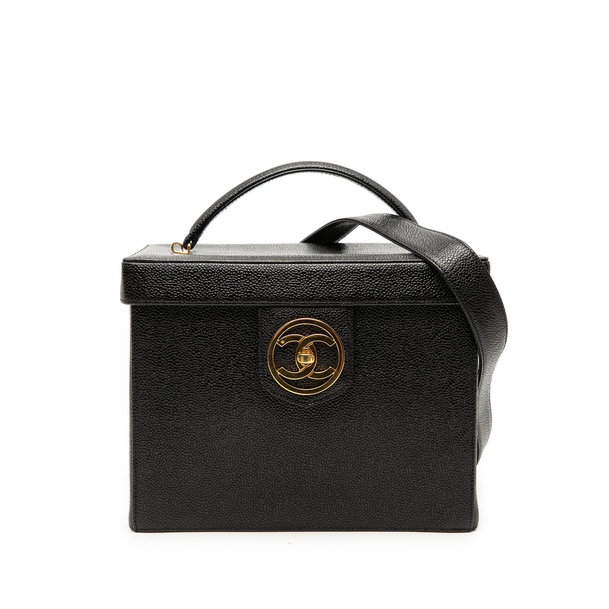 Chanel CC Caviar Vanity Box Case