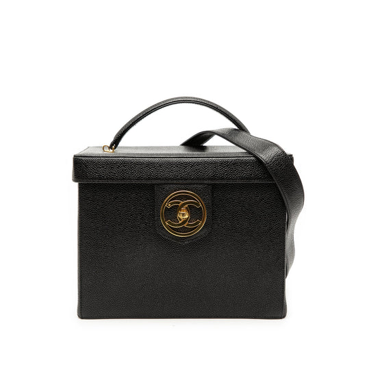 Chanel CC Caviar Vanity Box Case